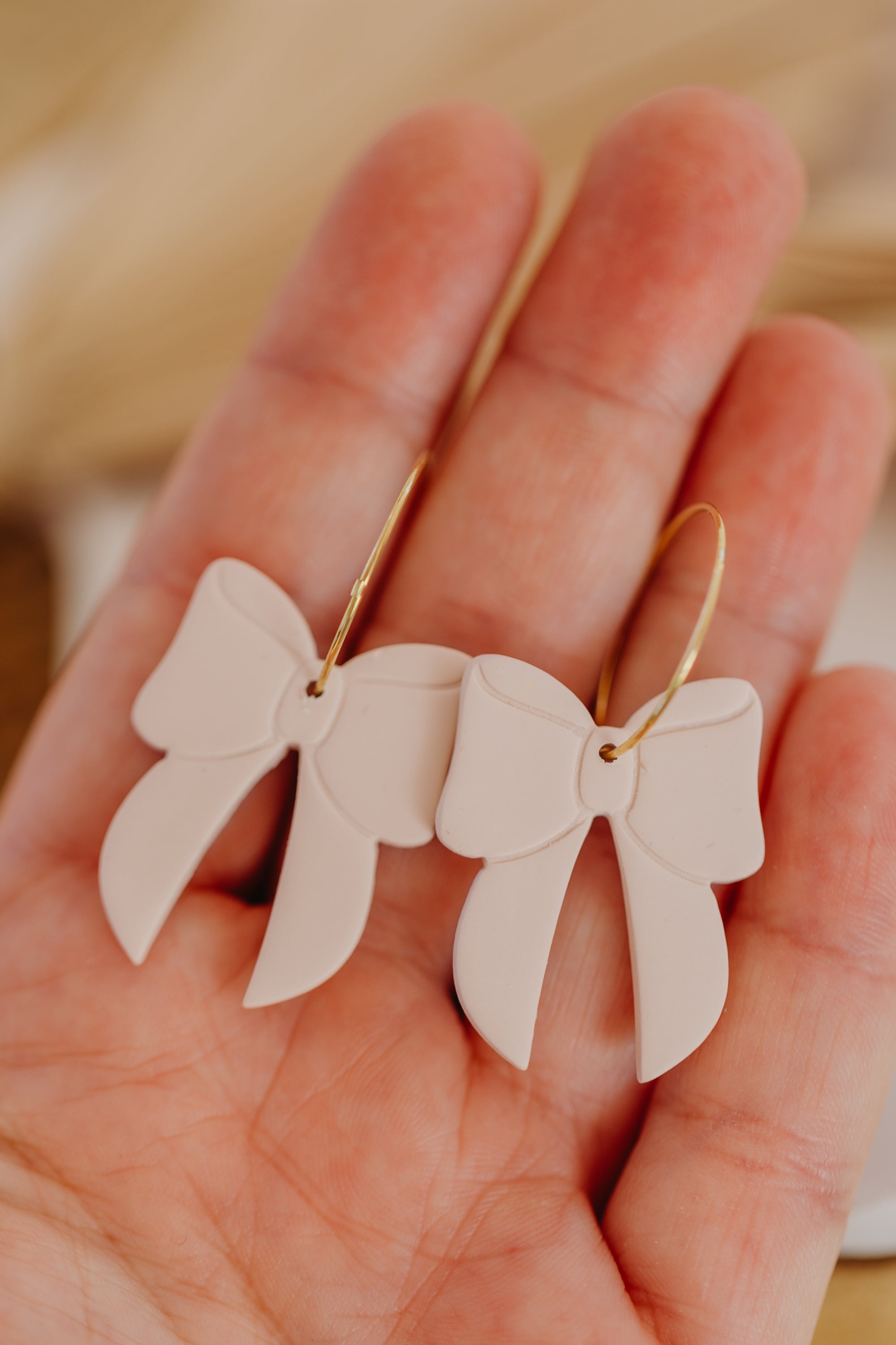 Polymer Clay Earring in Eucalyptus Green