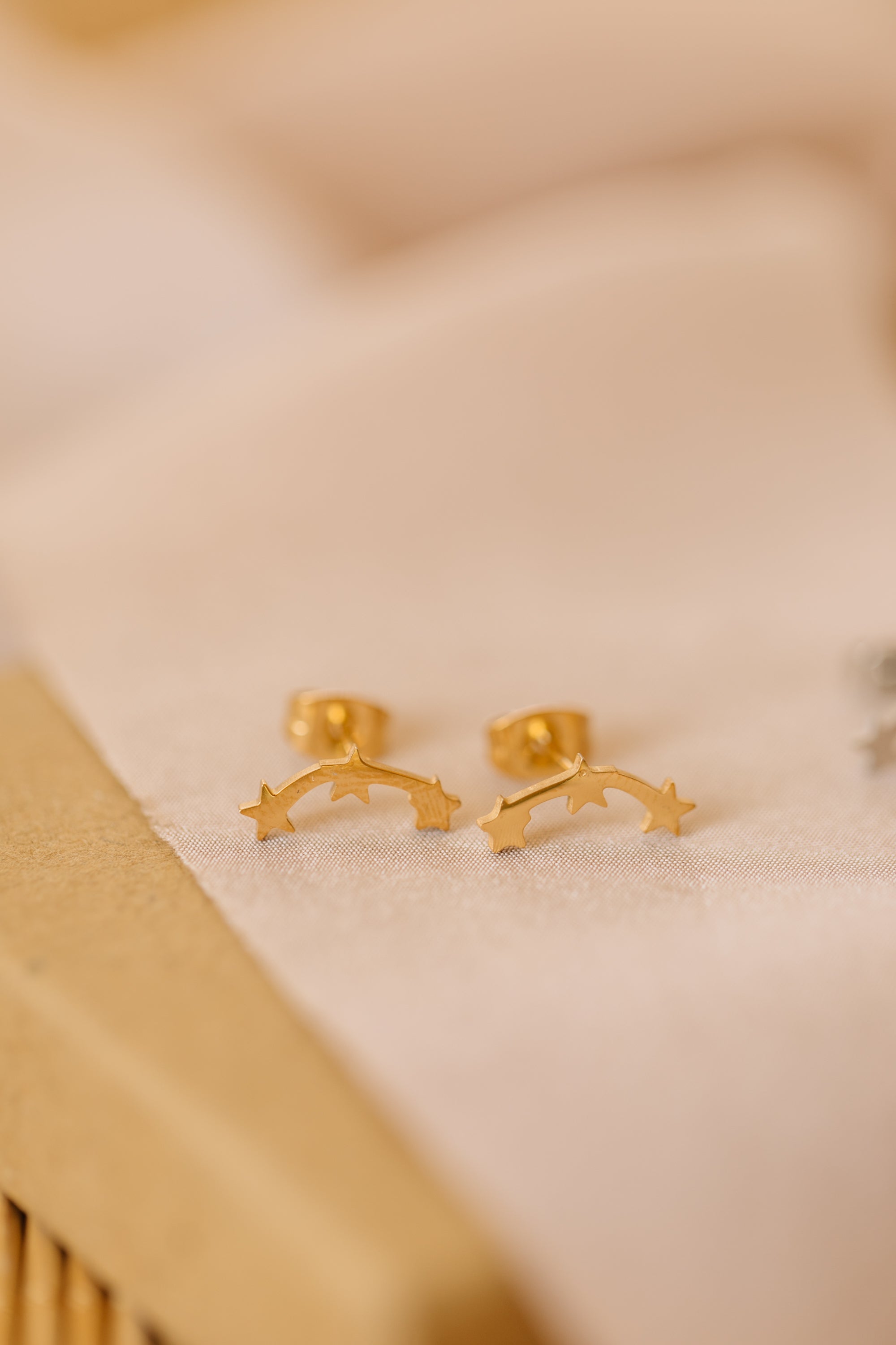 3 Star Stud Earrings