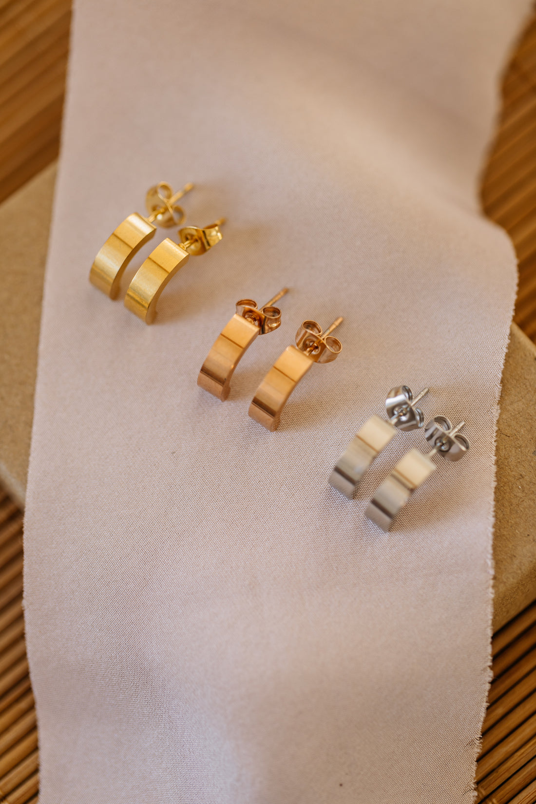 long bow earrings