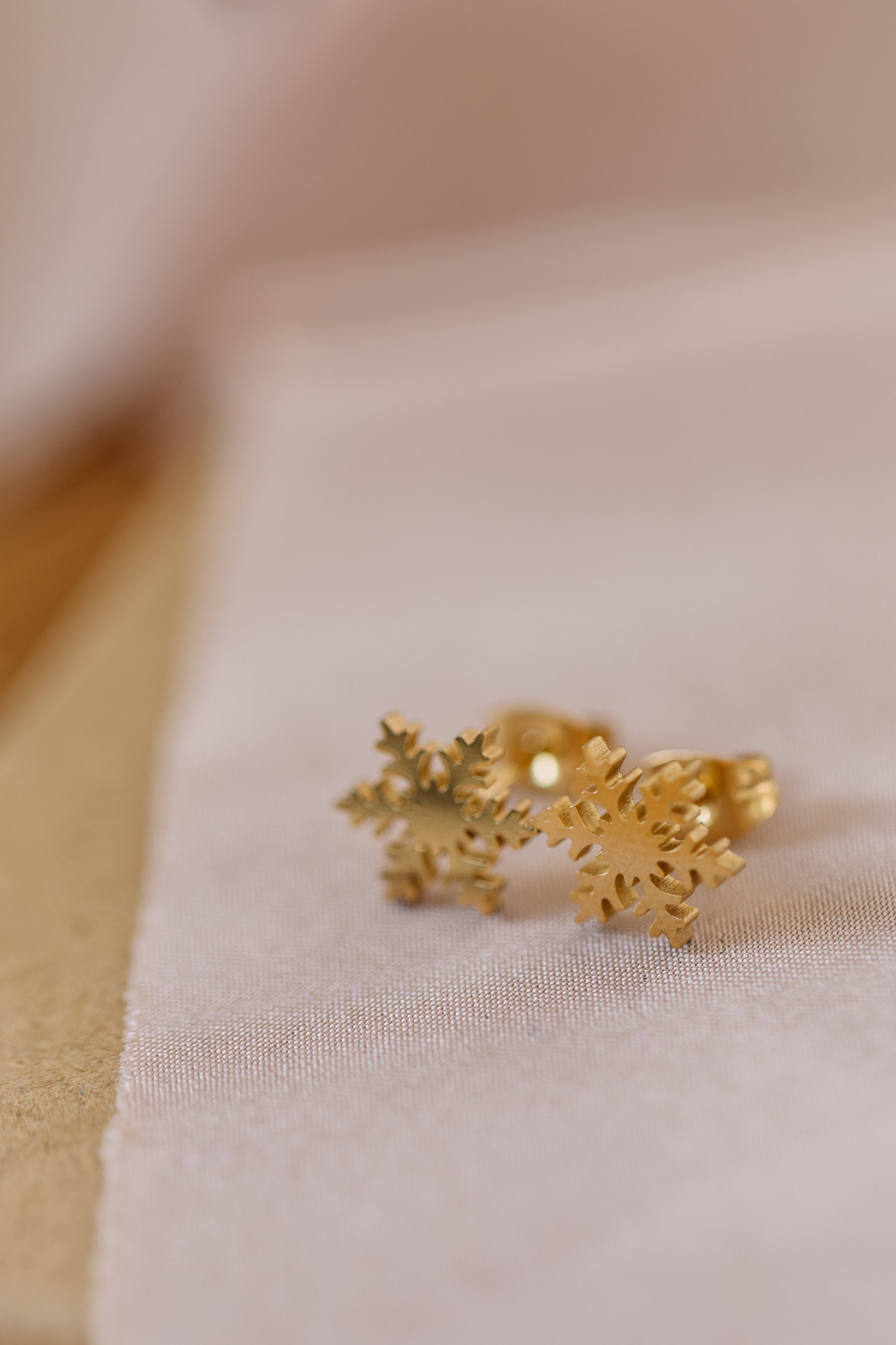 Mini Snowflake Stud Earrings