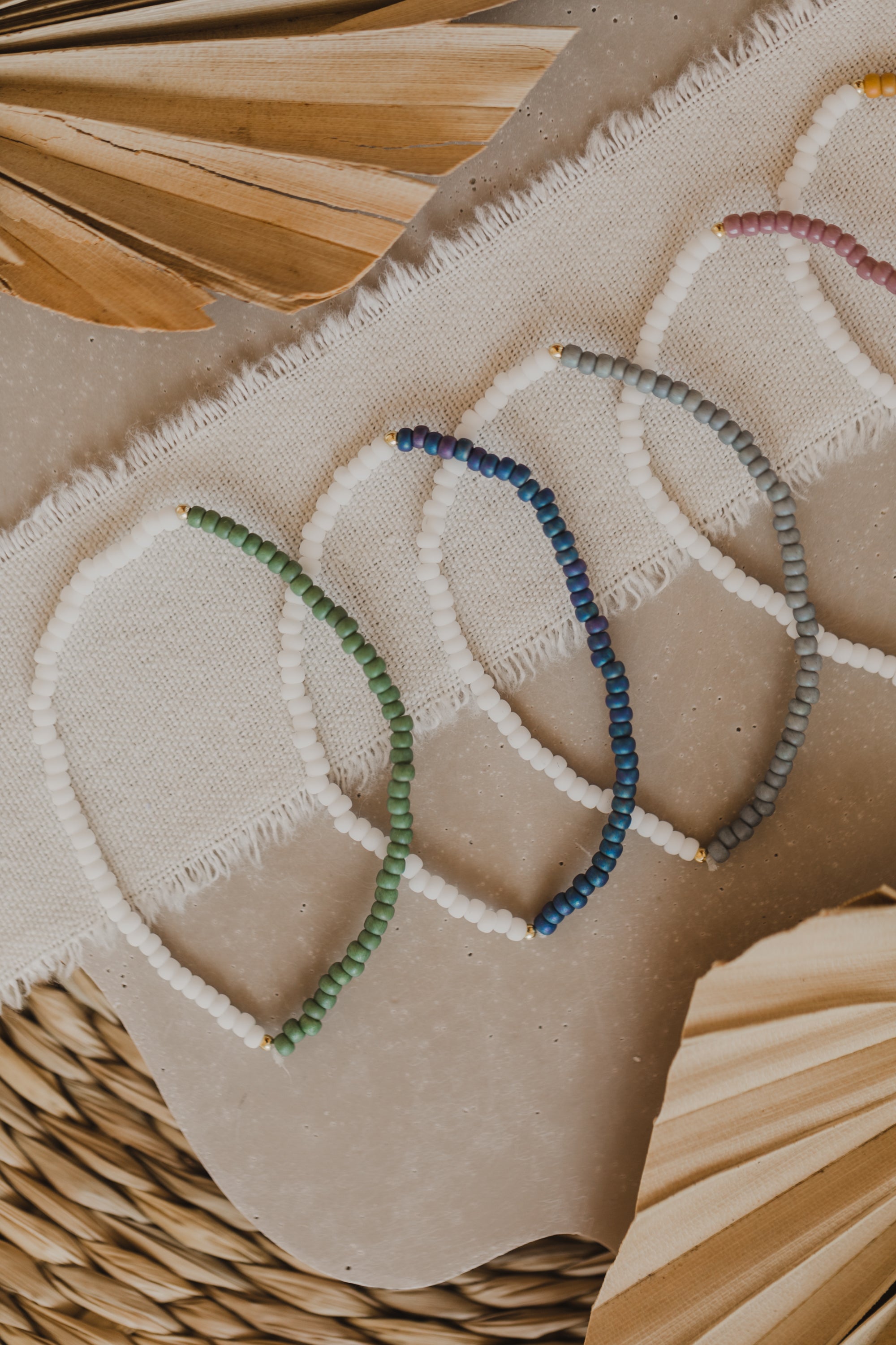 buntes Glasperlenarmband