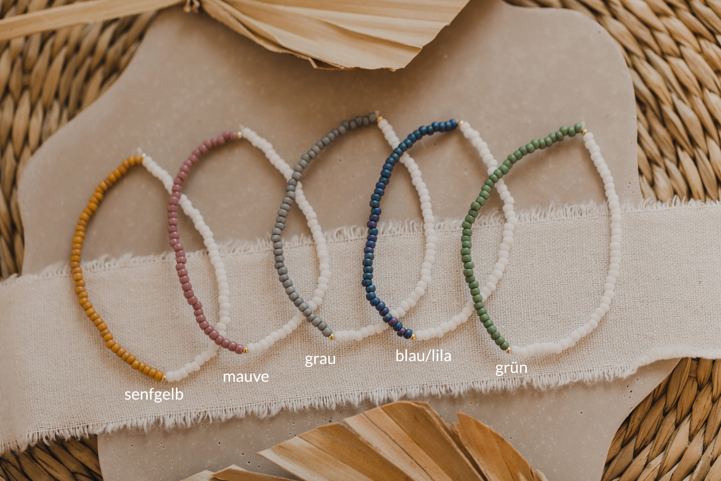 buntes Glasperlenarmband