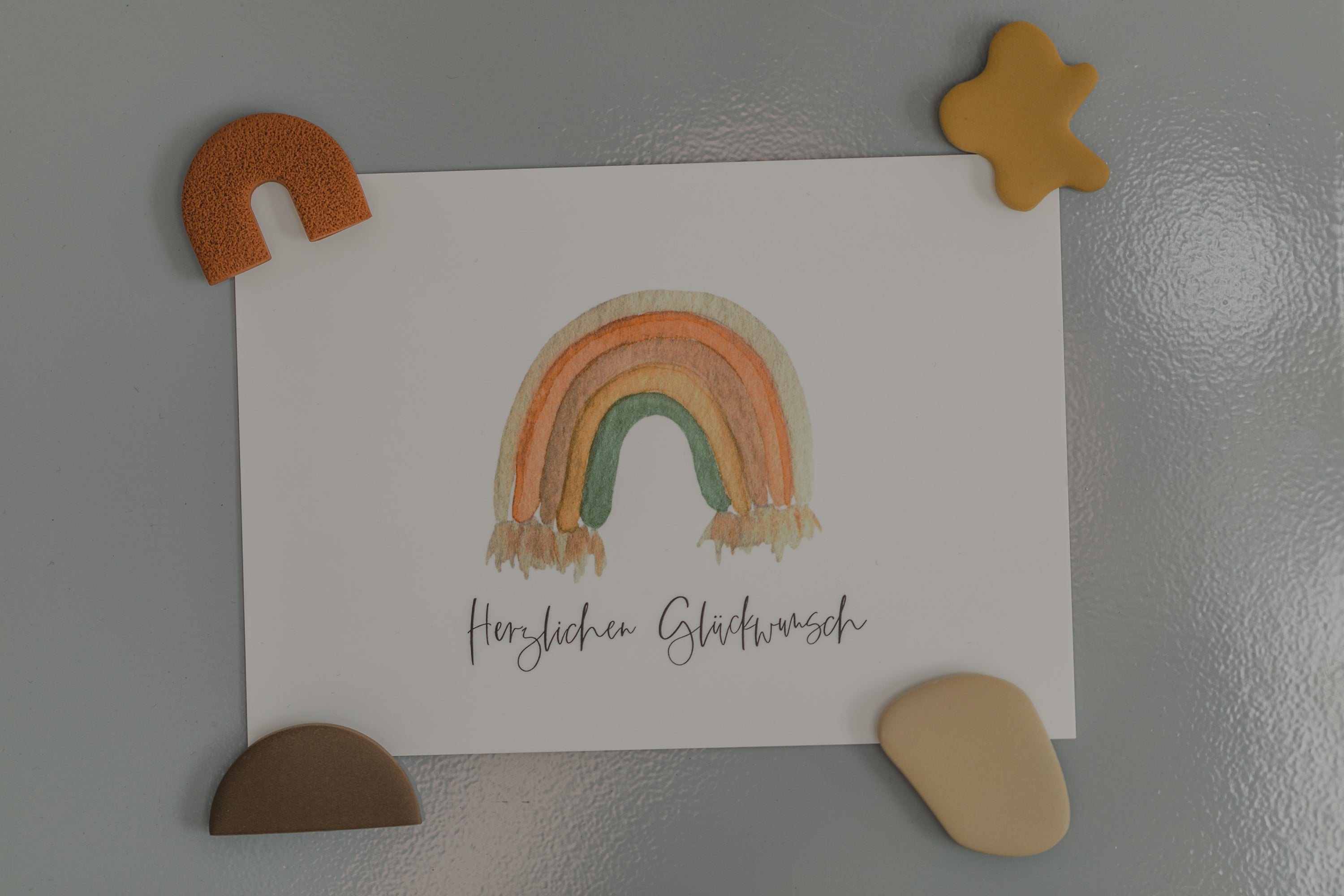 Magnets set with 4 magnets in subtle colors