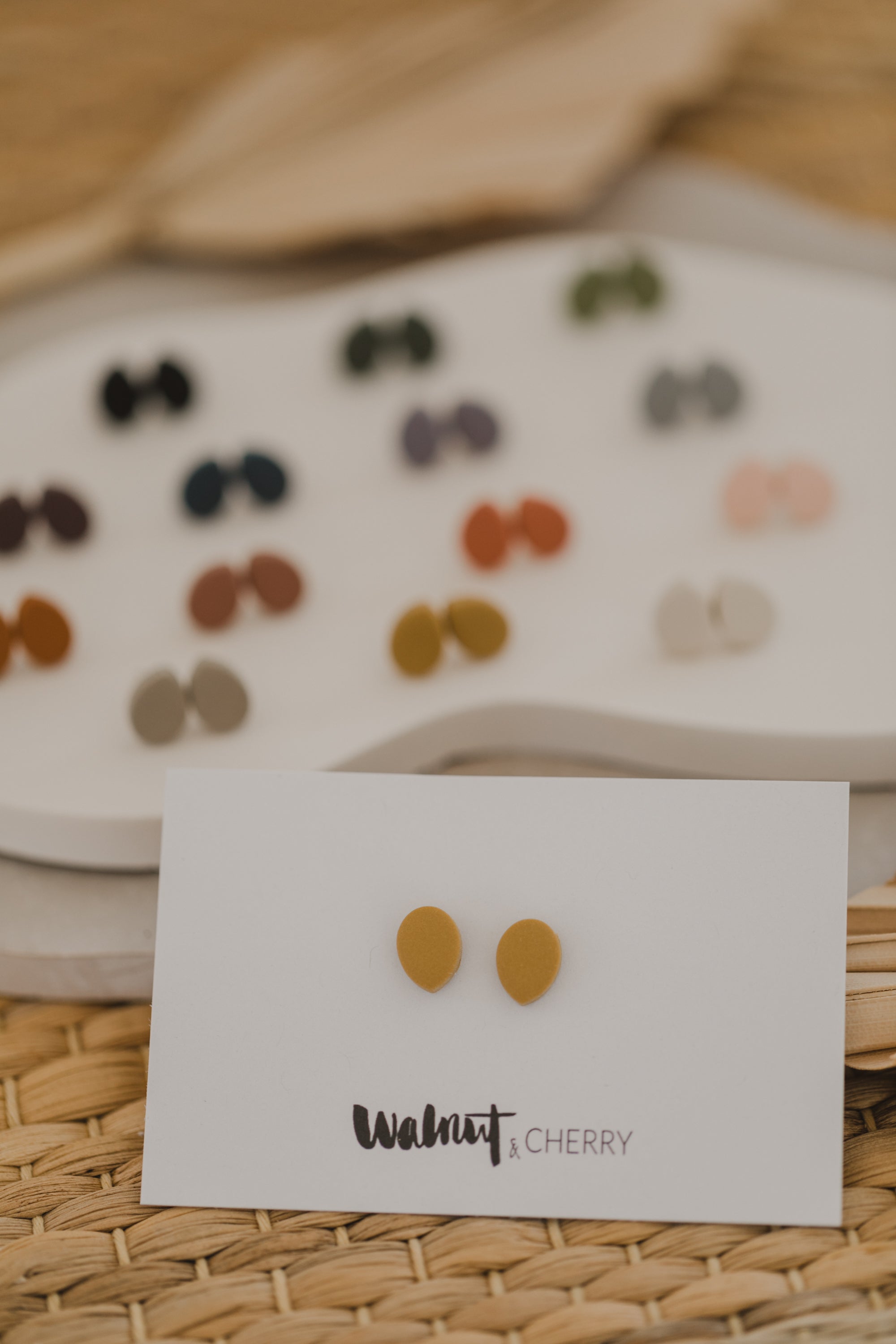 CLEO - small drop earrings made of polymer clay