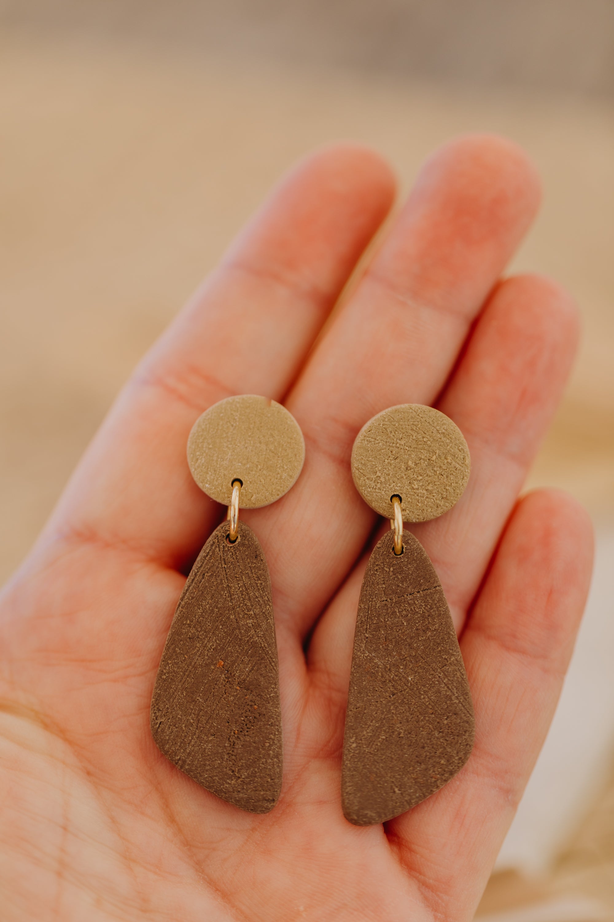 NENA - längliche Ohrringe aus Polymer Ton