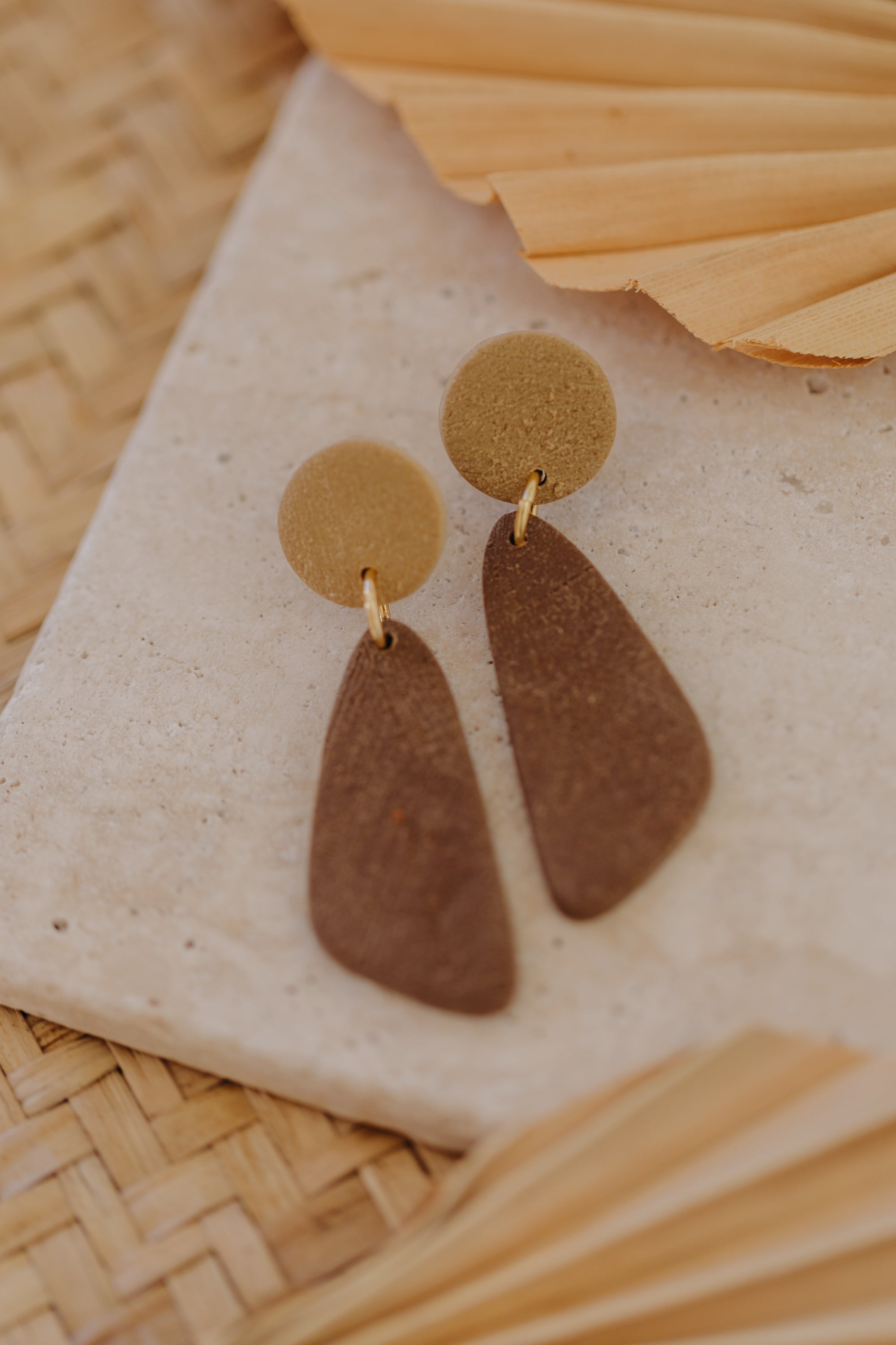 NENA - längliche Ohrringe aus Polymer Ton