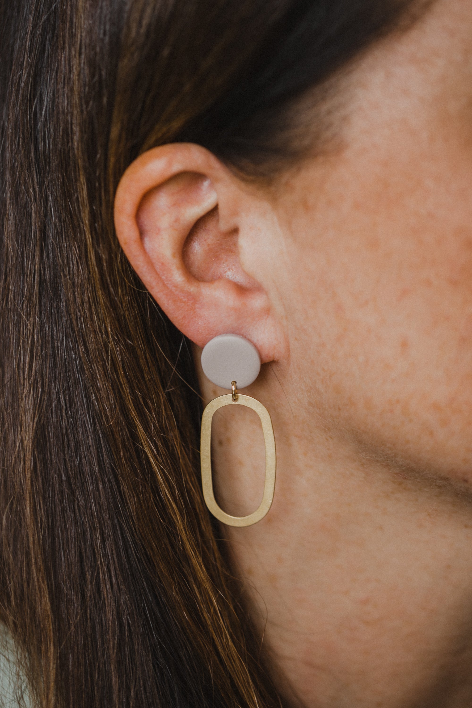 fringe earrings made of brass