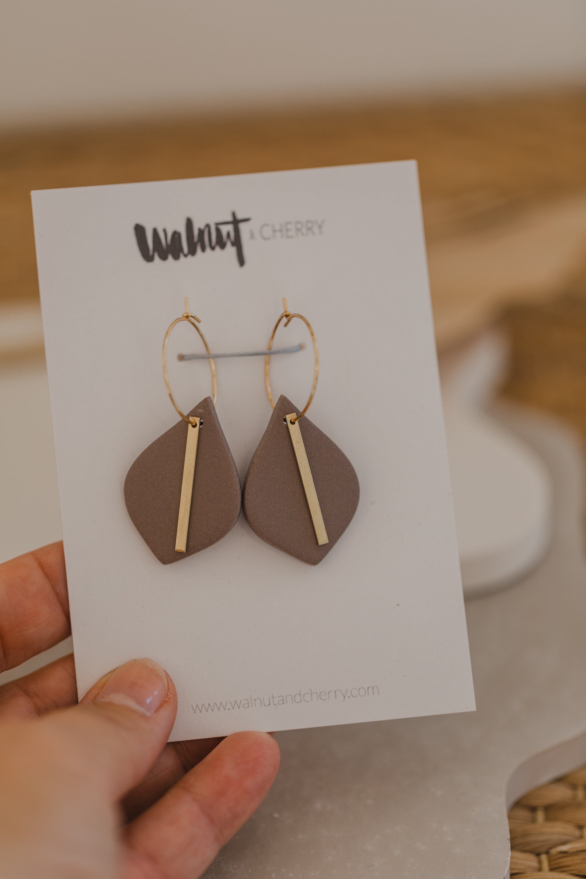 FLORENCE - große Tropfen Ohrringe aus Polymer Ton