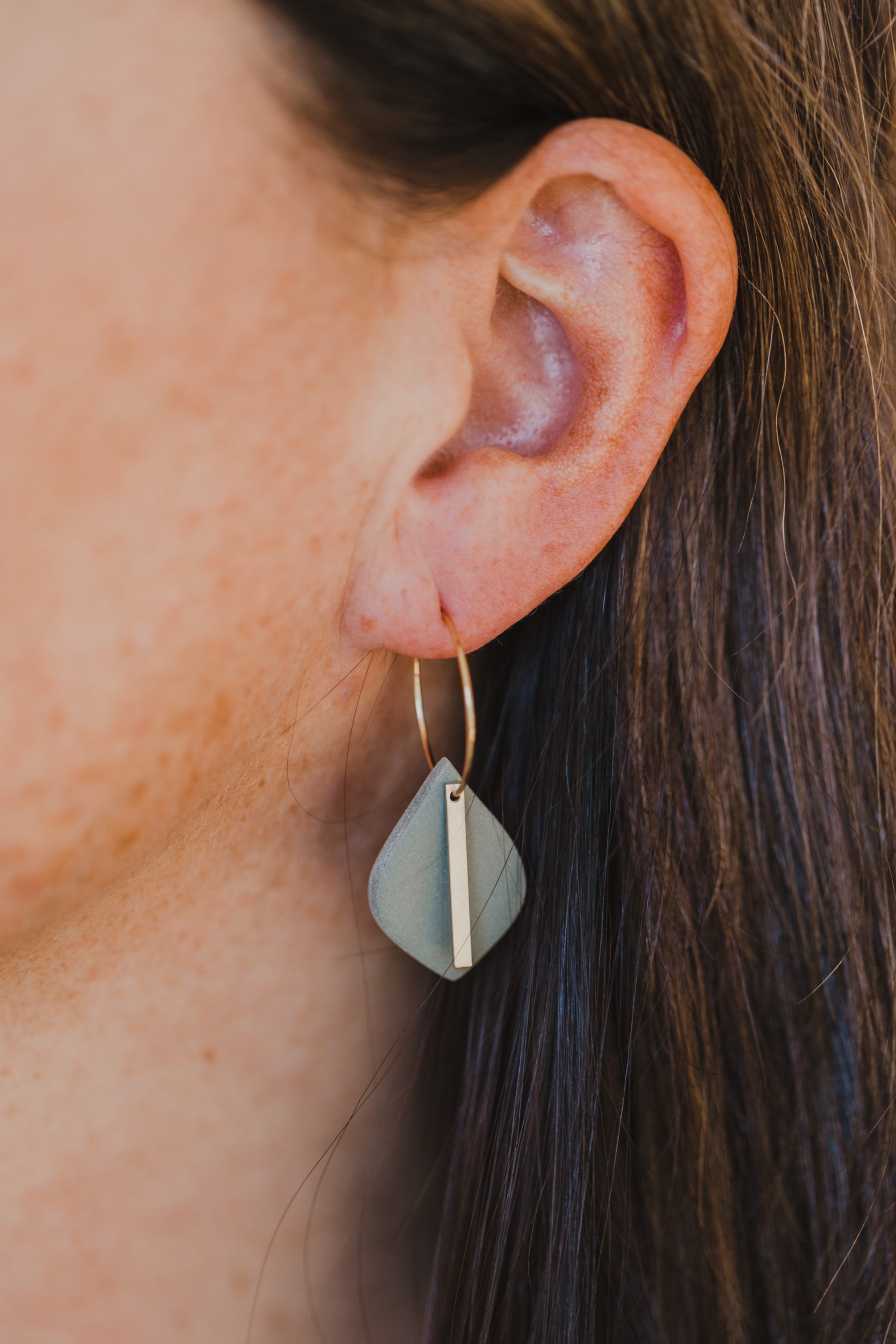 FLORENCE Mini - kleine Tropfen Ohrringe aus Polymer Ton