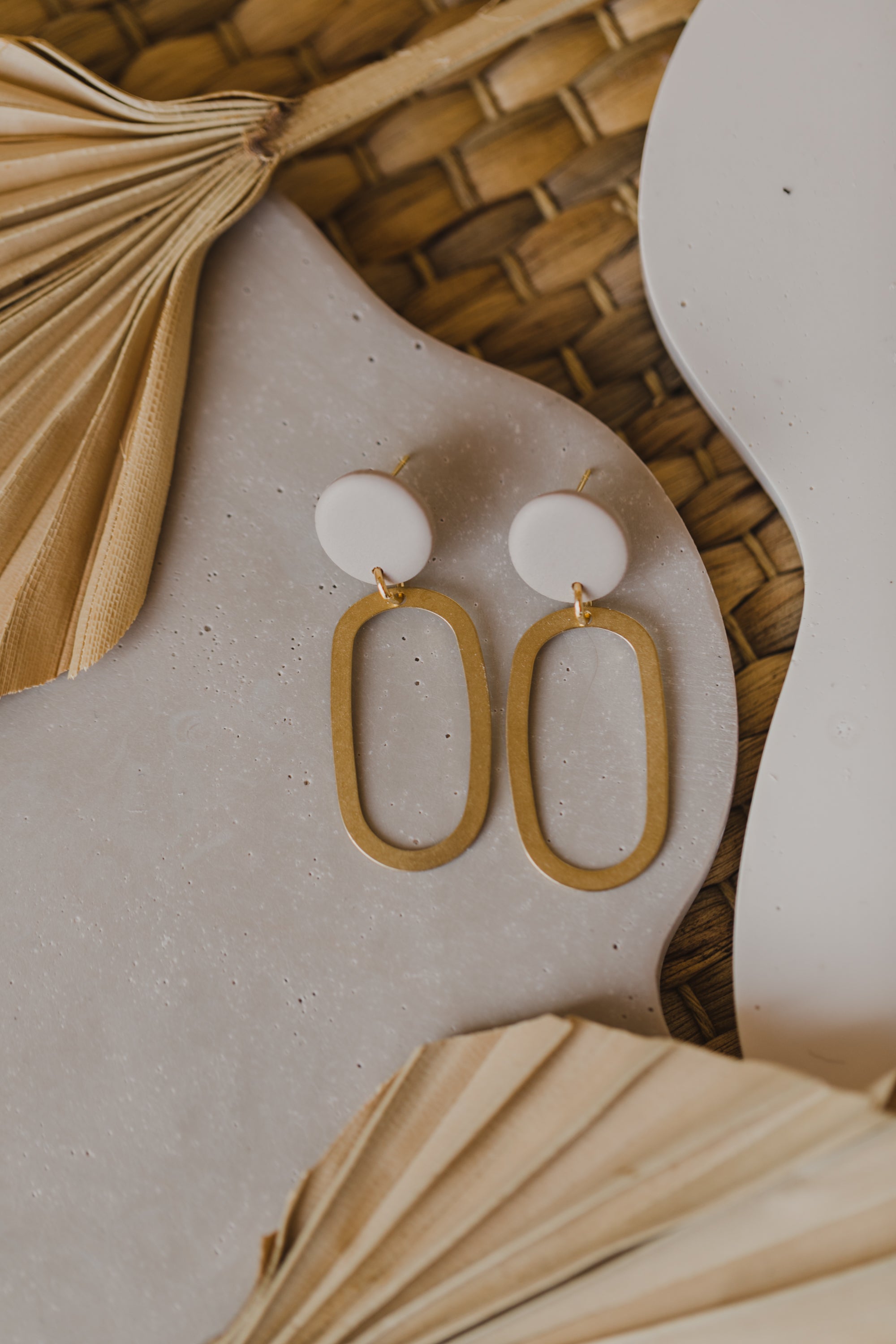 fringe earrings made of brass