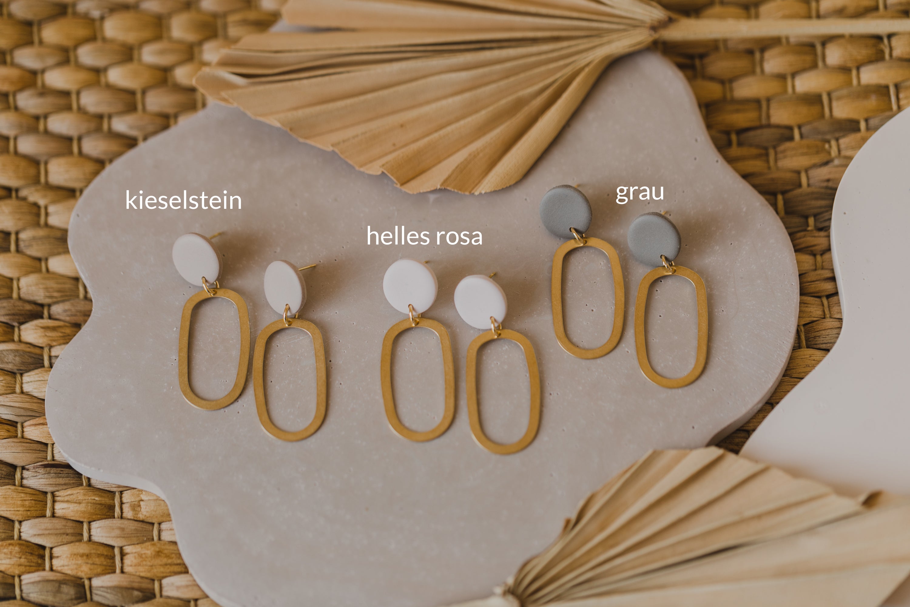 fringe earrings made of brass