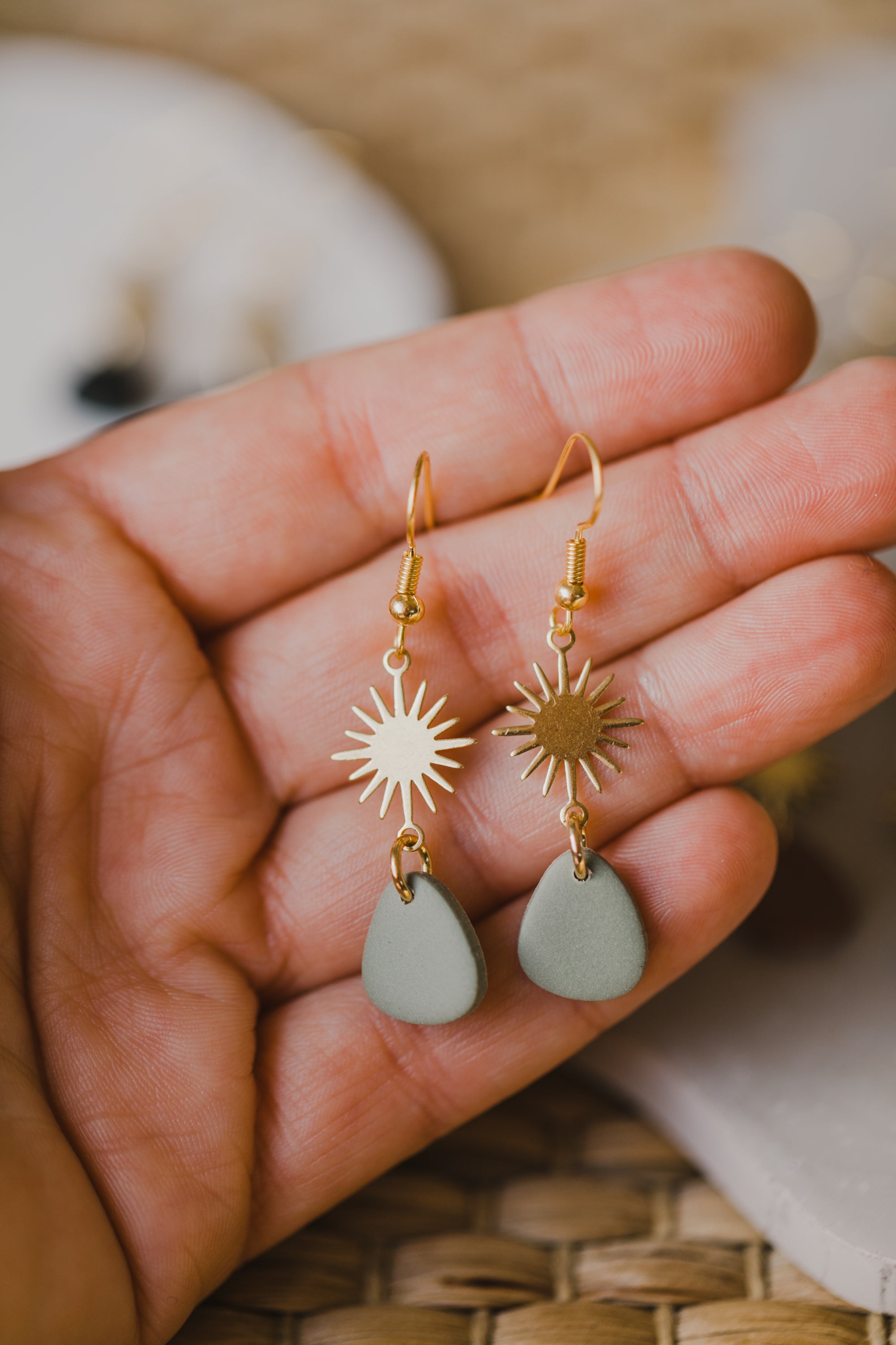 fringe earrings made of brass