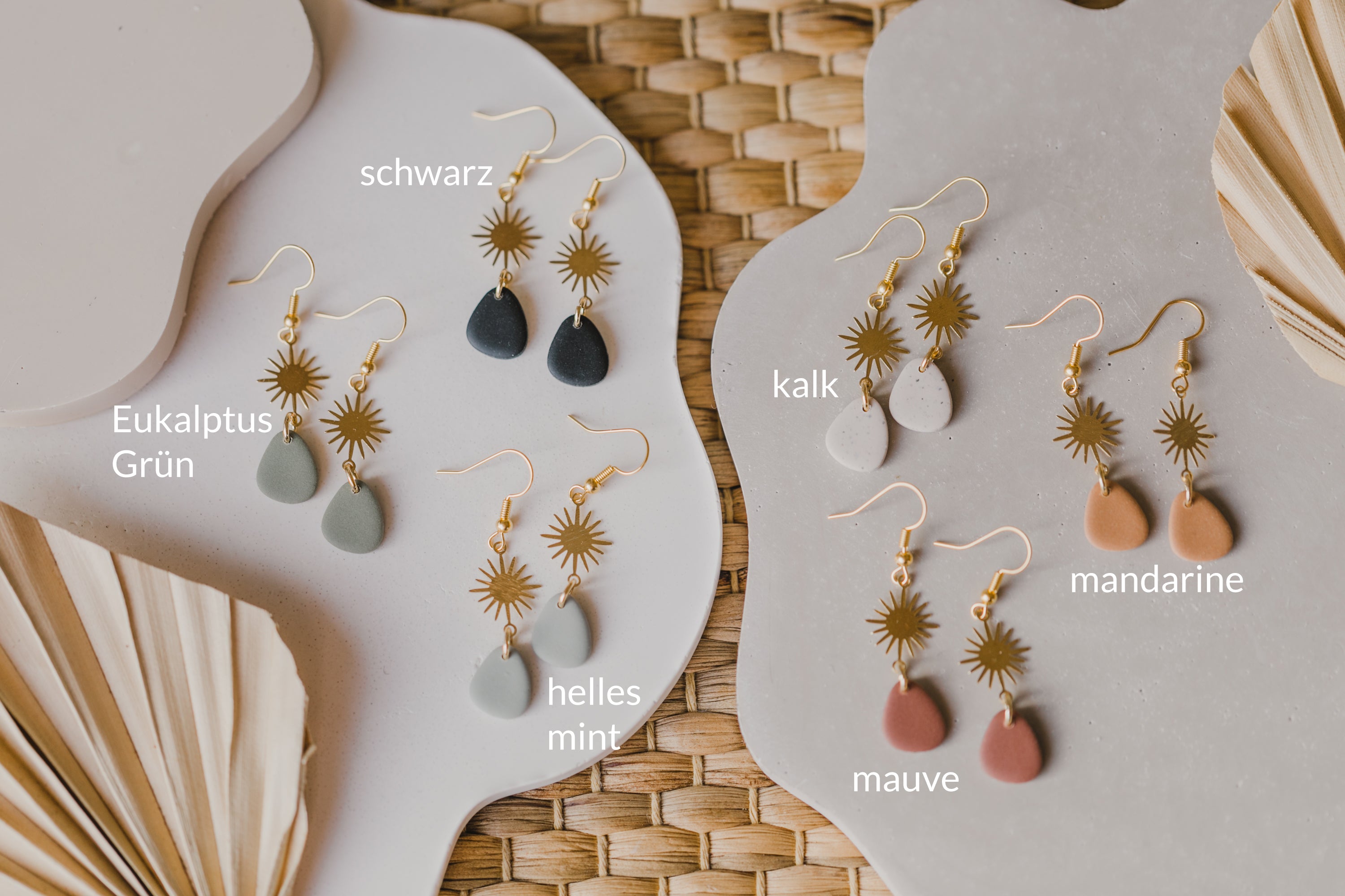 fringe earrings made of brass