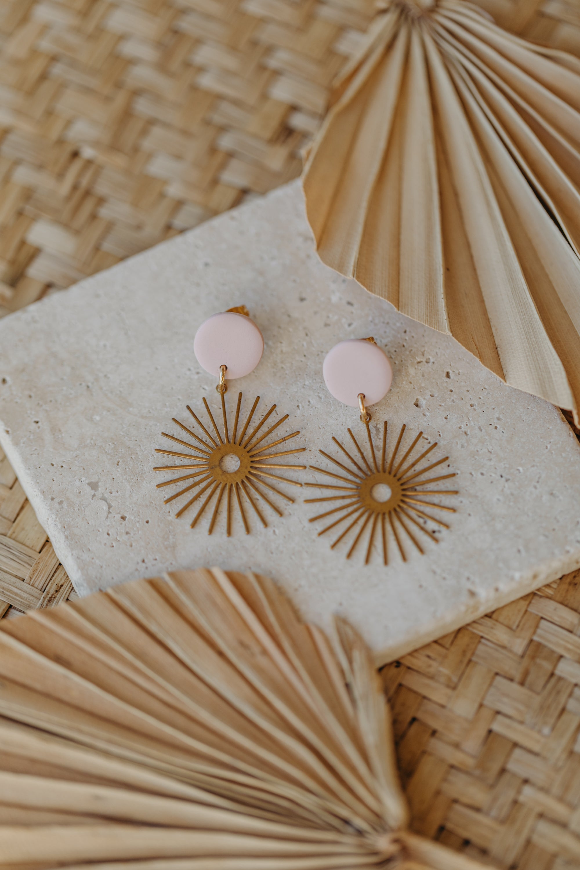 fringe earrings made of brass