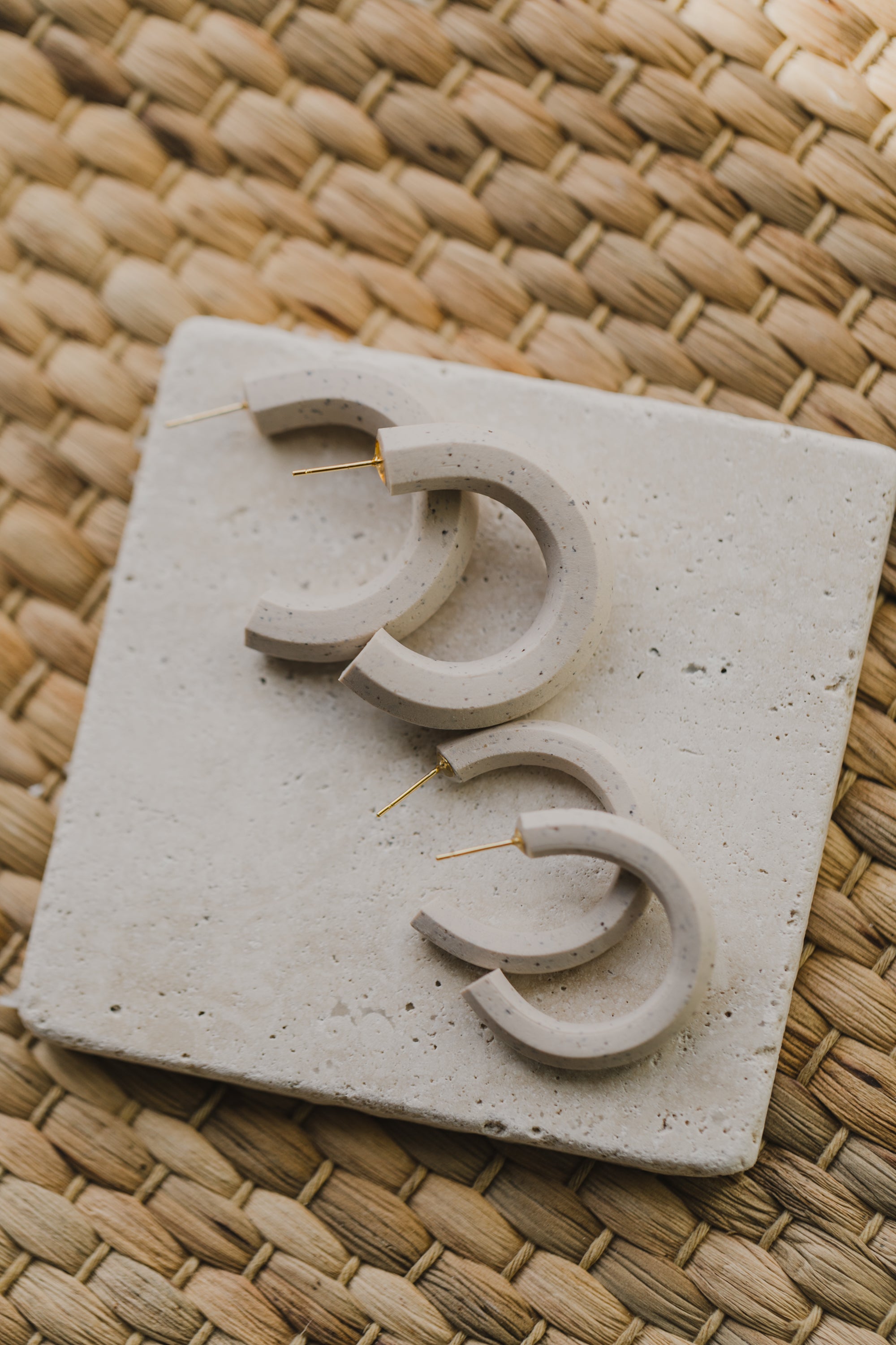 MORA - Drop earrings made of polymer clay