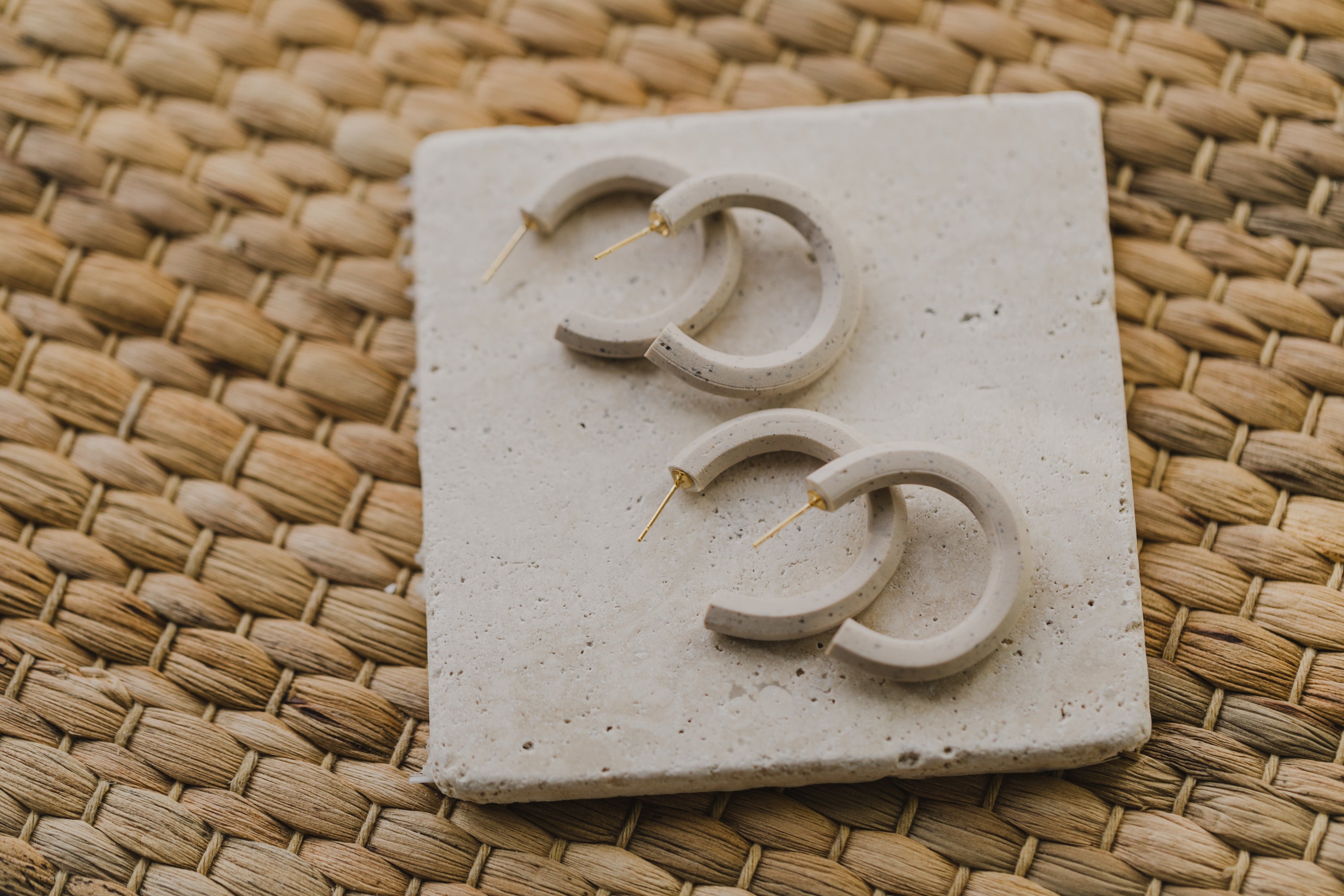 MORA - Drop earrings made of polymer clay