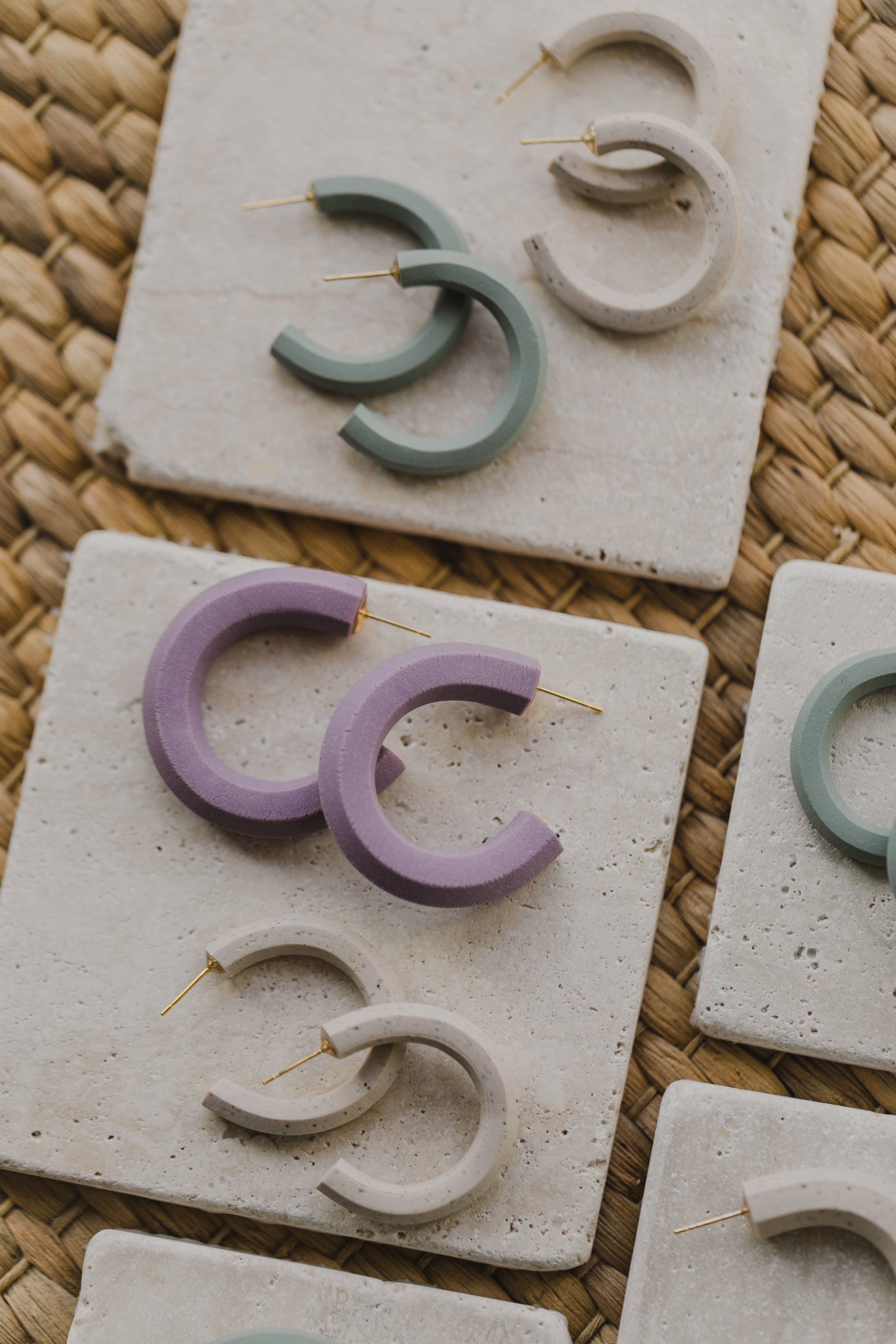 LORELEI - lila Polymer Ton Creole