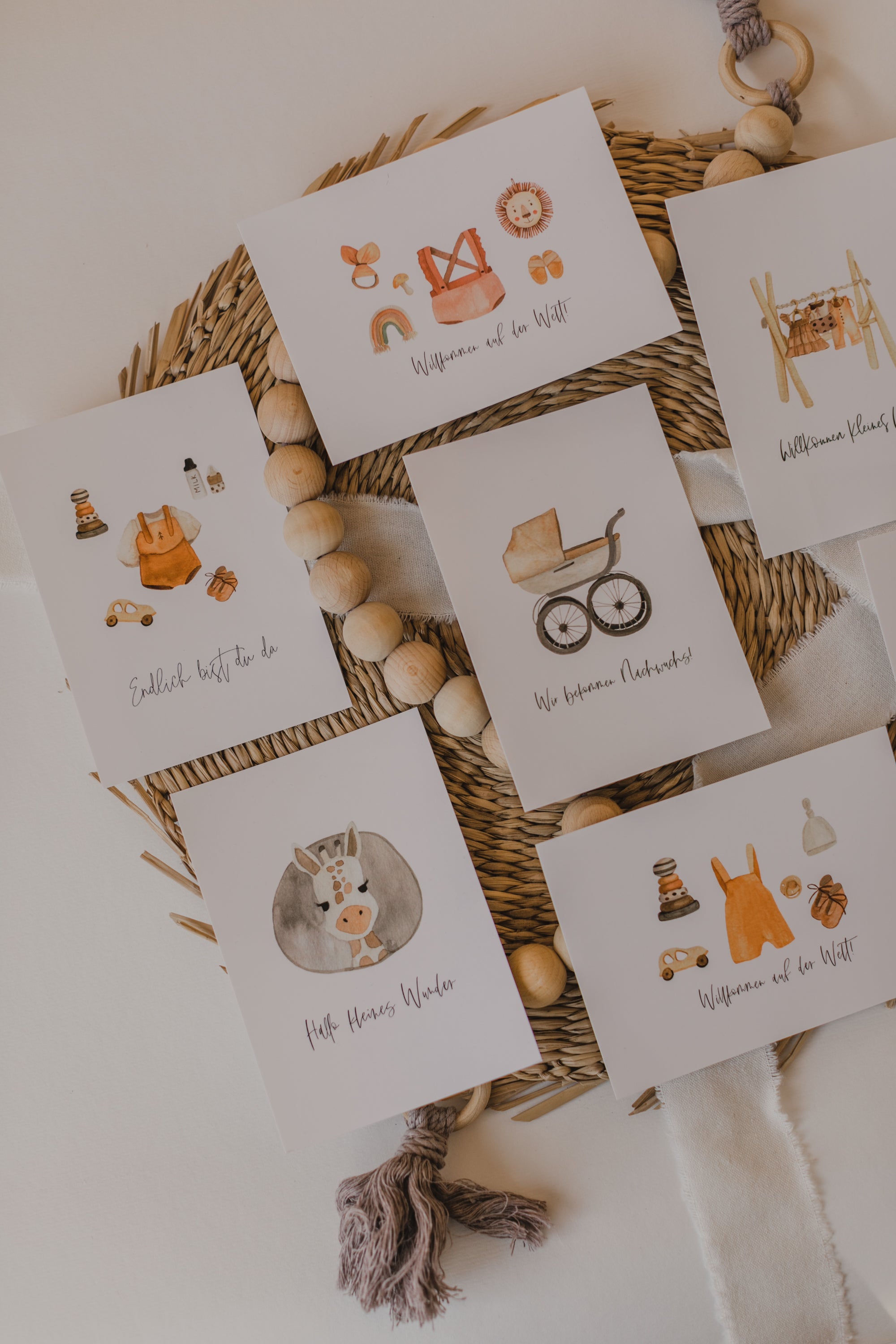 Postkarten Set Baby & Geburt (7 Postkarten)