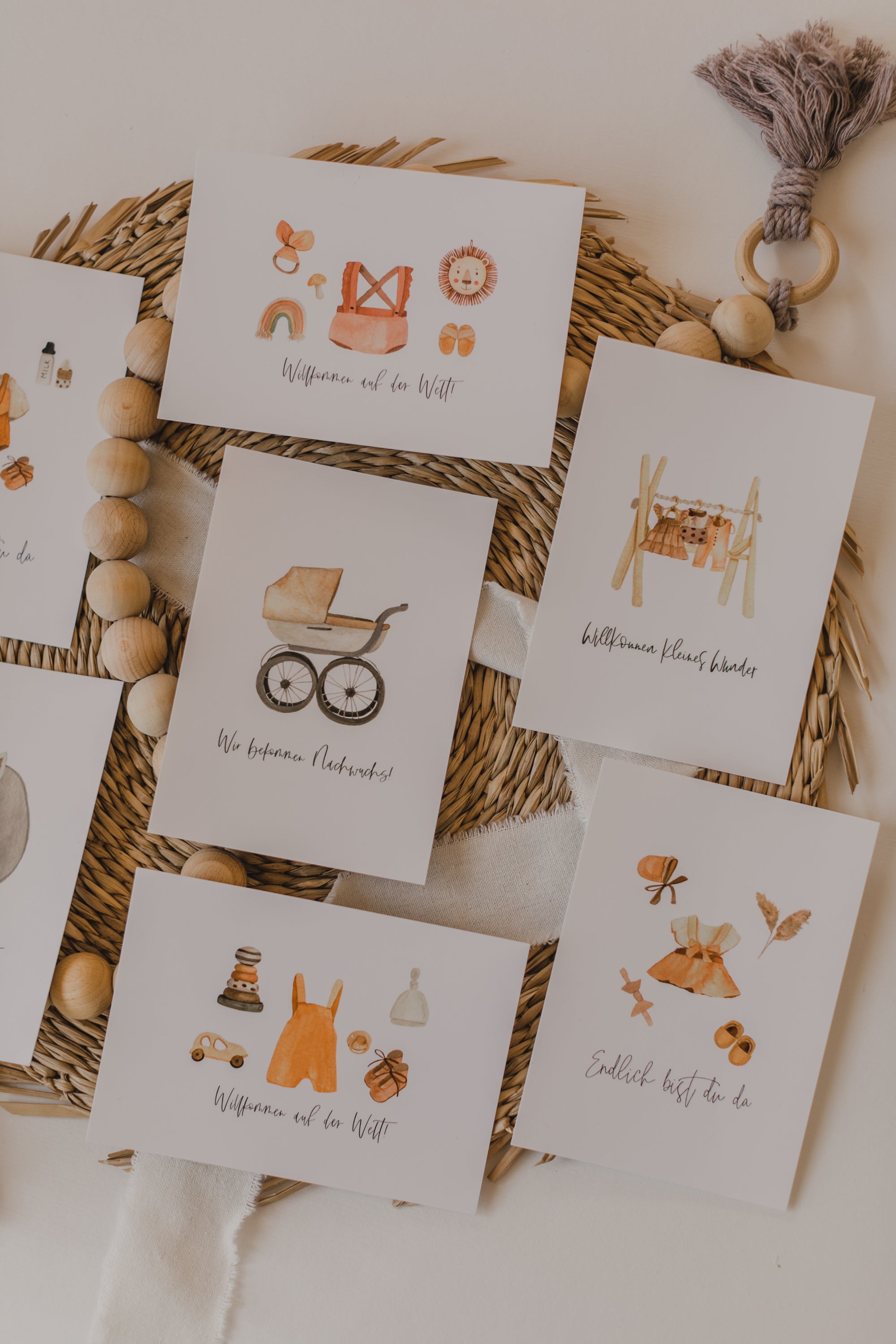 Postkarten Set Baby & Geburt (7 Postkarten)