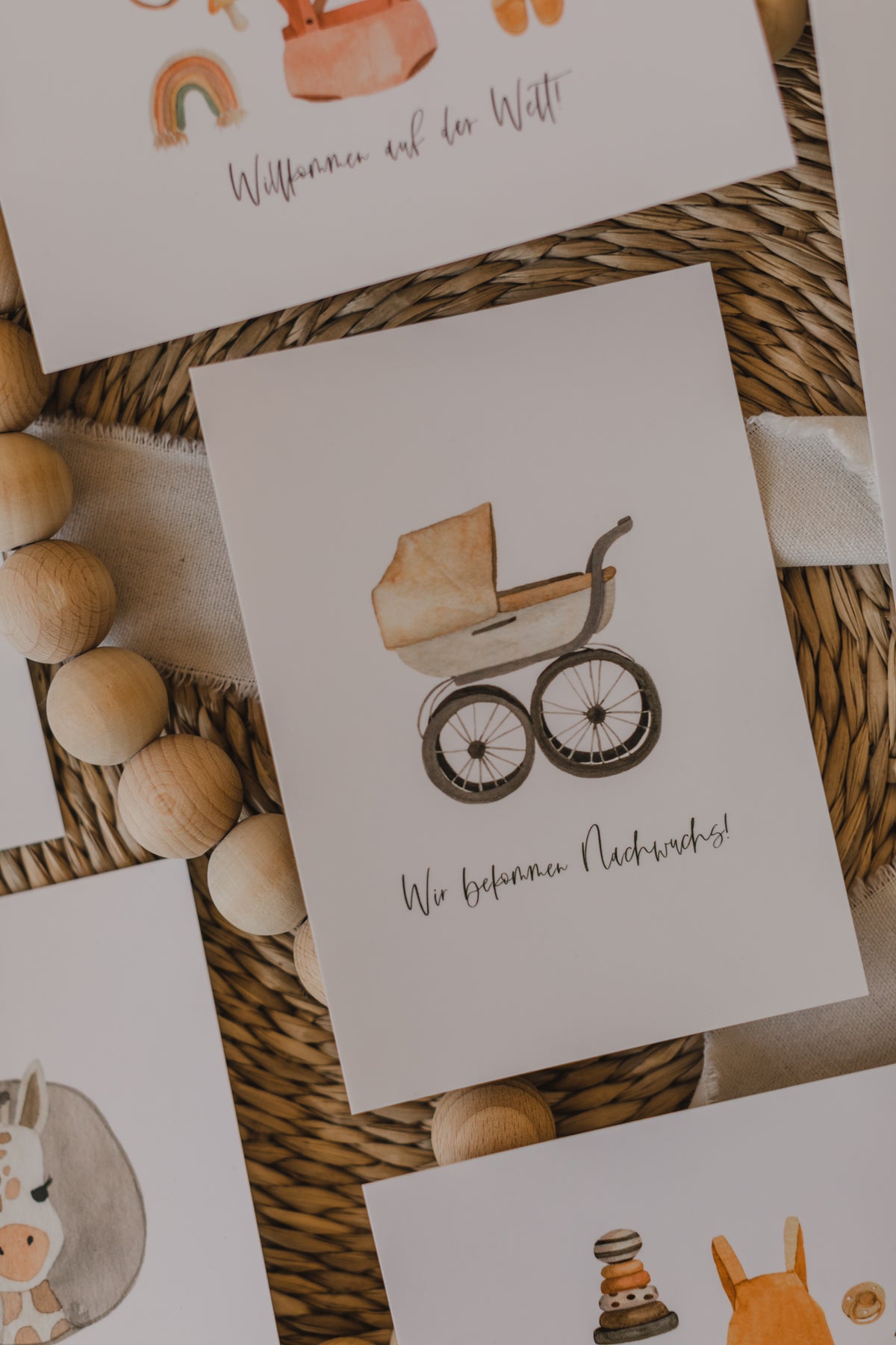 Postkarten Set Baby & Geburt (7 Postkarten)