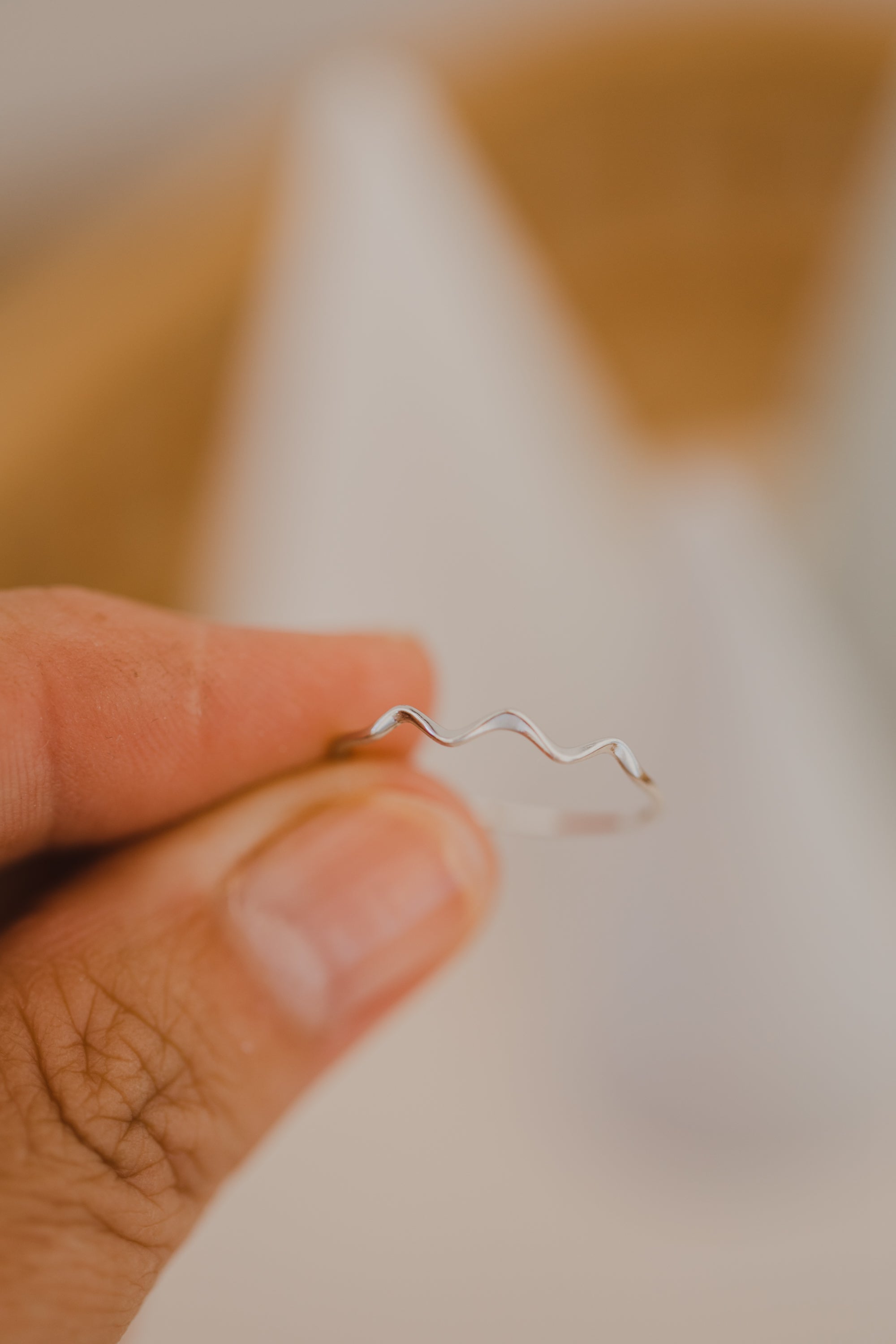 filigree wavy ring made of 925 Sterling silver