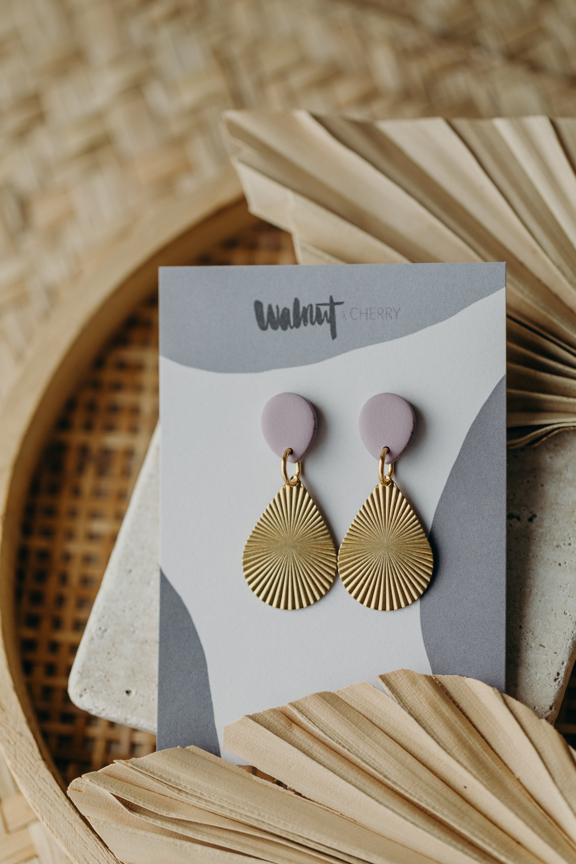 SEDA - Polymer Ton Ohrring in Flieder