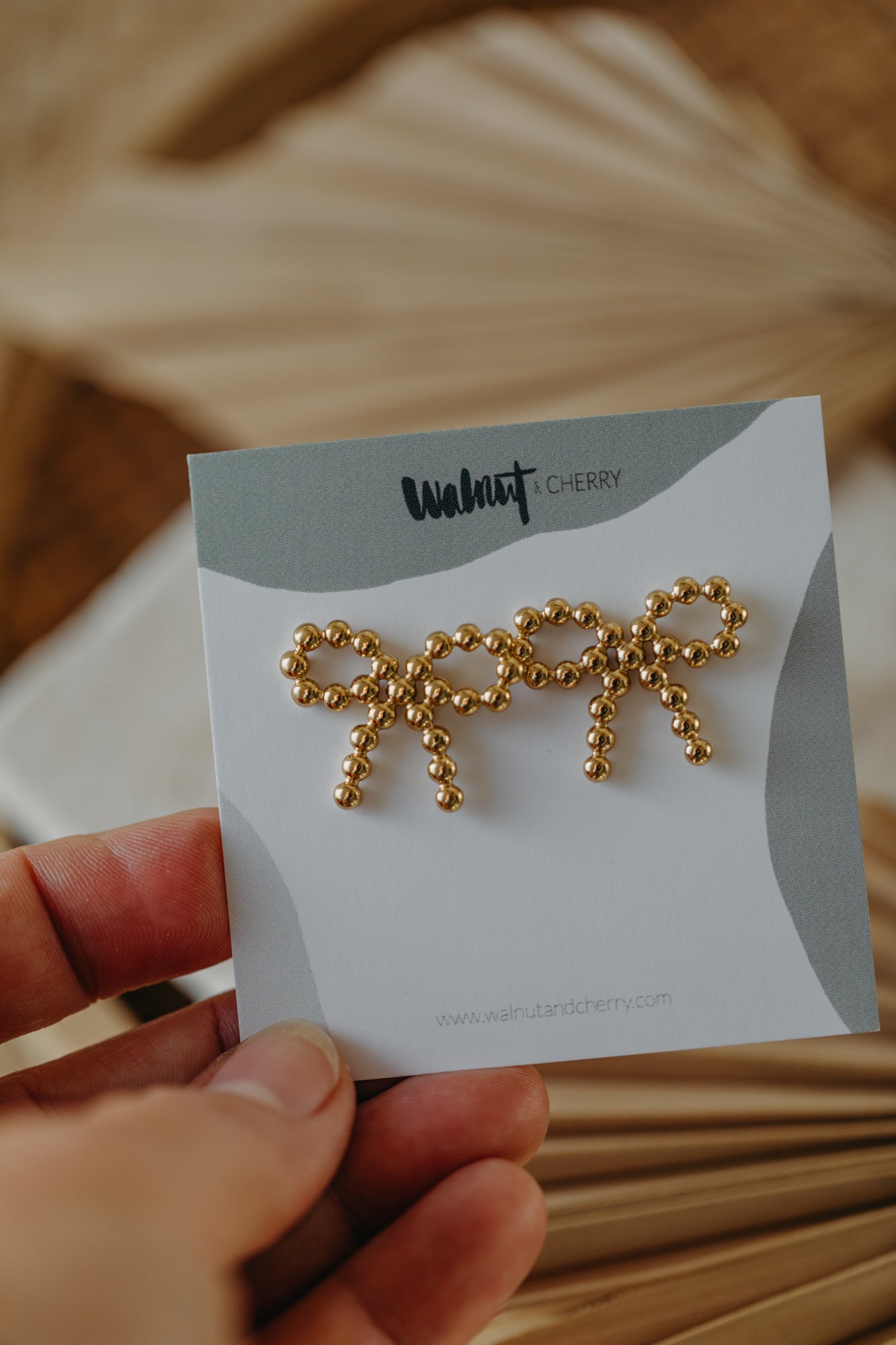 große Bow Knot Ohrringe aus Edelstahl