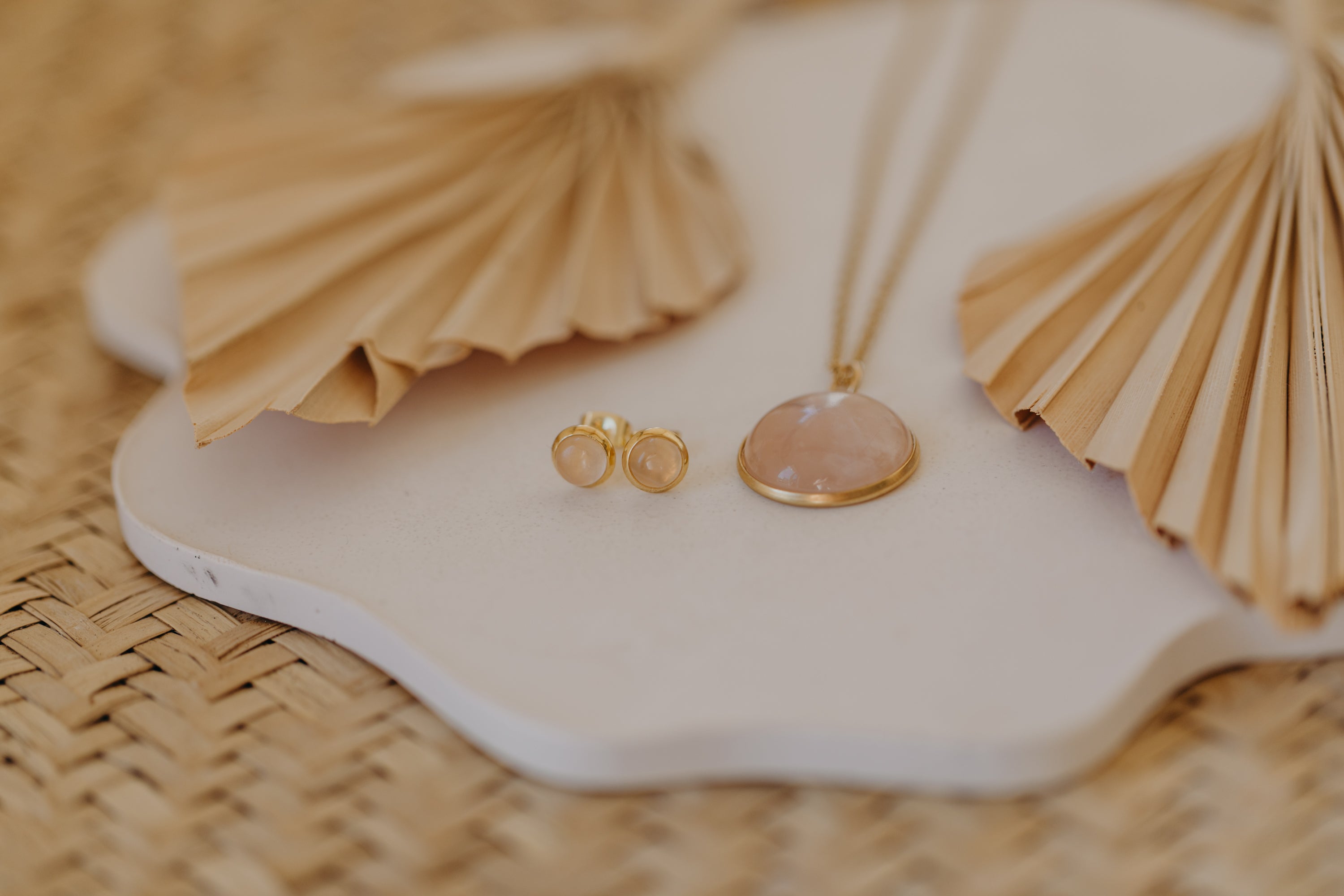 necklace with white jade gemstone