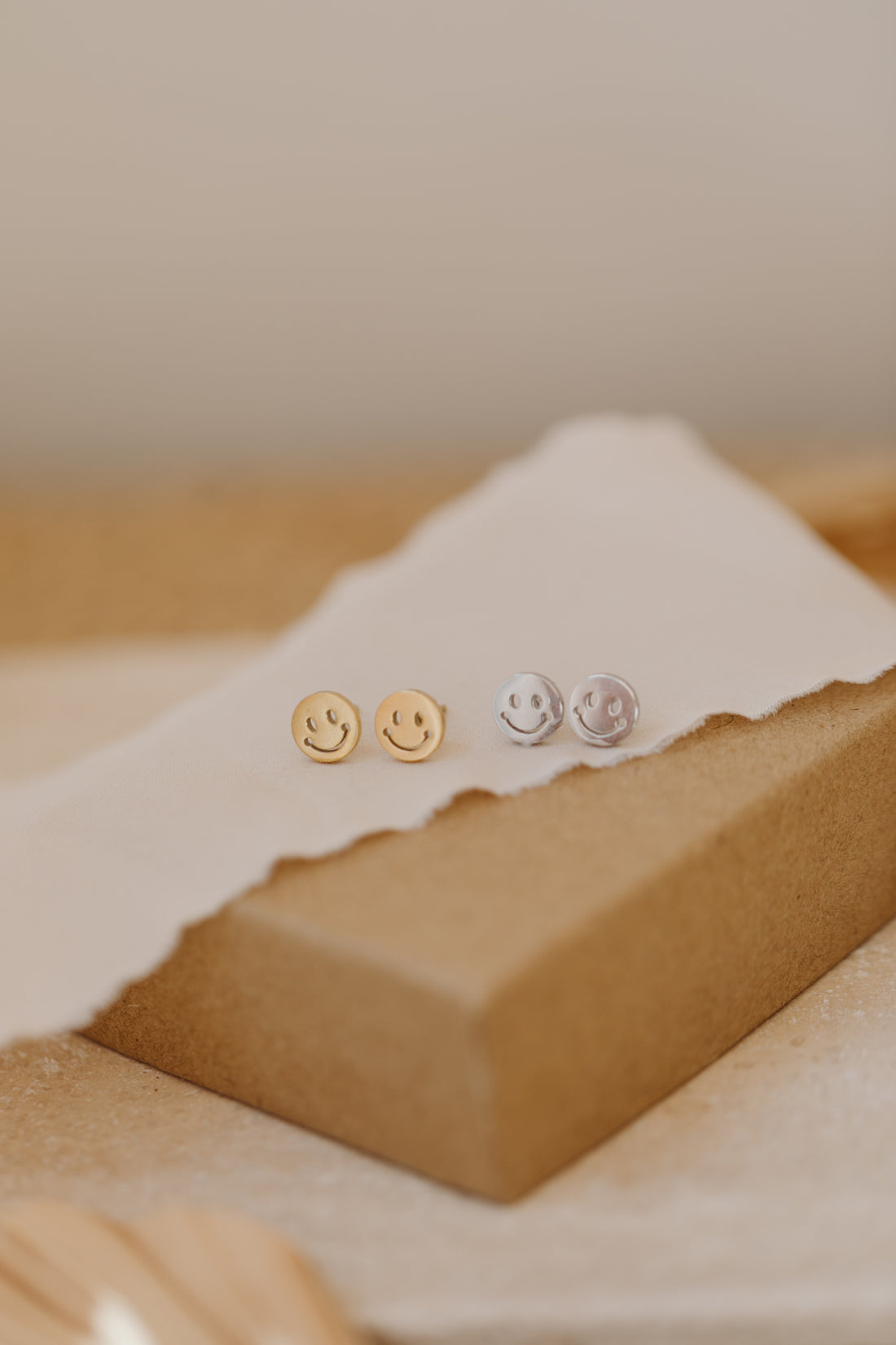 Ohrstecker Smiley