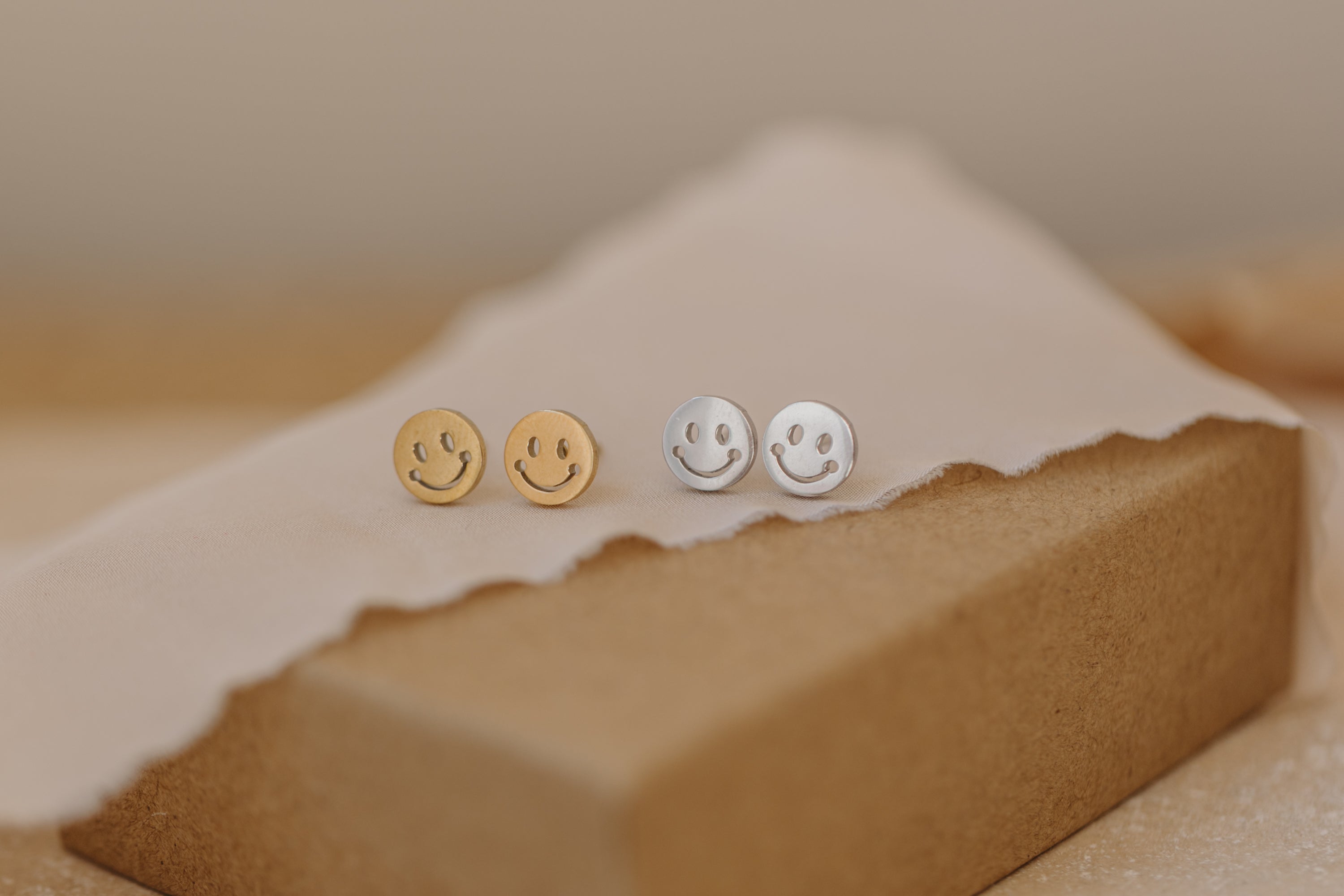 Ohrstecker Smiley