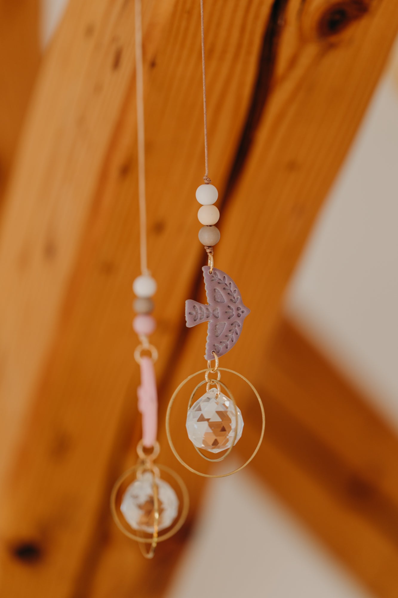 Sonnenfänger mit kleinem Vogel