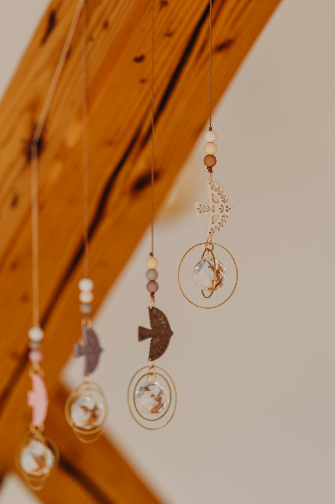 Sonnenfänger mit kleinem Vogel