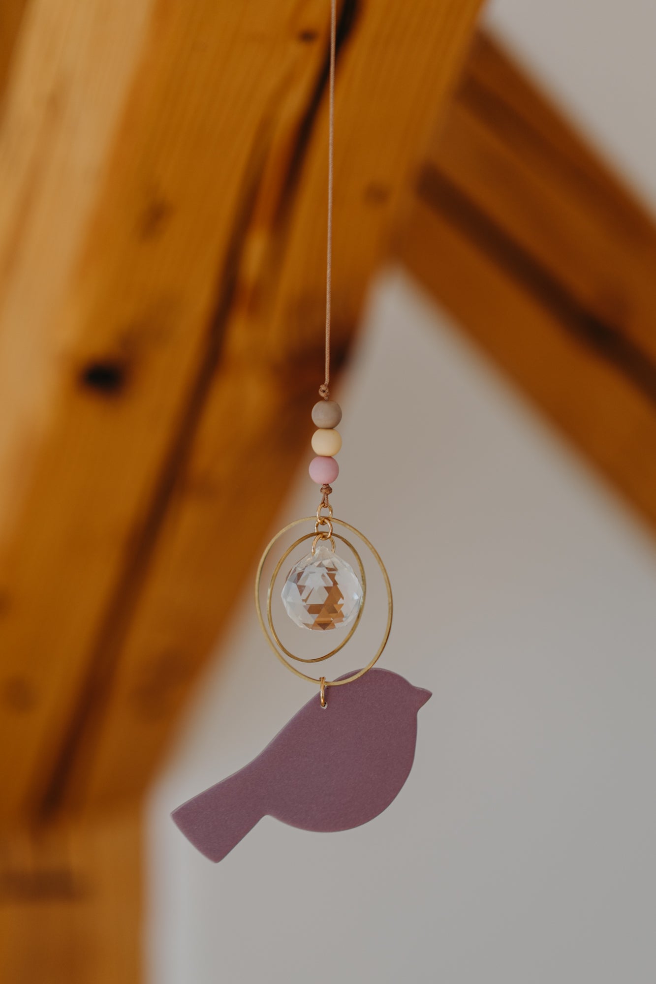 Sonnenfänger lila Vogel