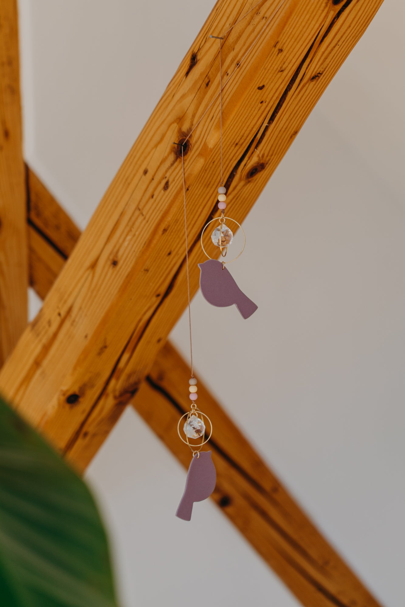 Sonnenfänger lila Vogel