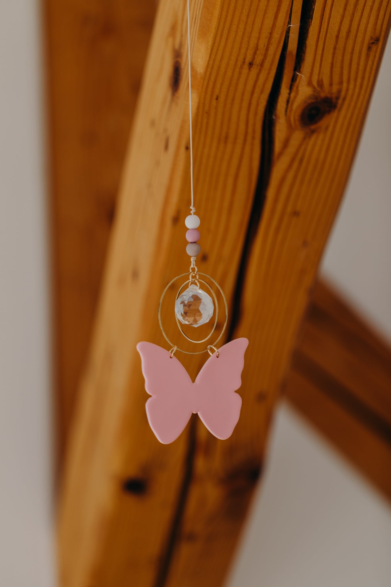 Sonnenfänger rosa Schmetterling