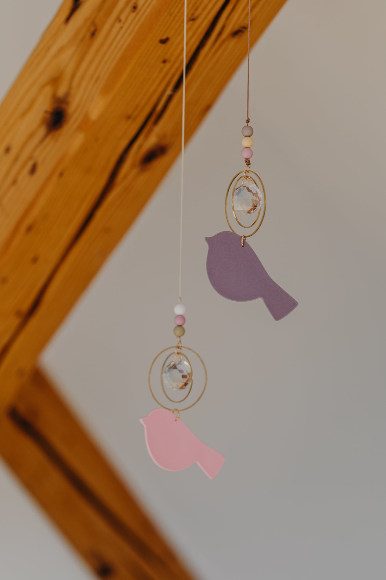 Sonnenfänger rosa Vogel