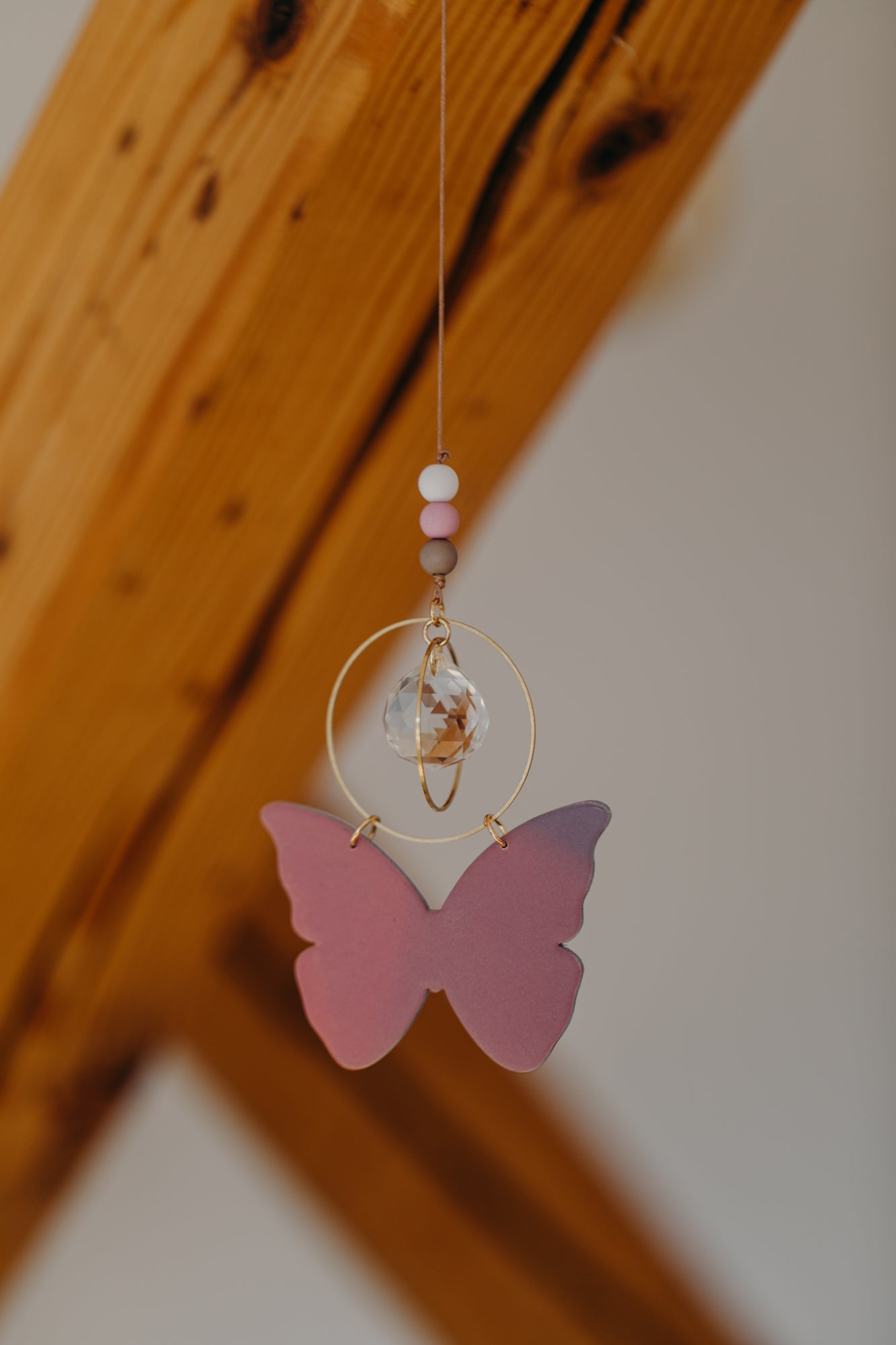 Sonnenfänger rosa-lila Schmetterling