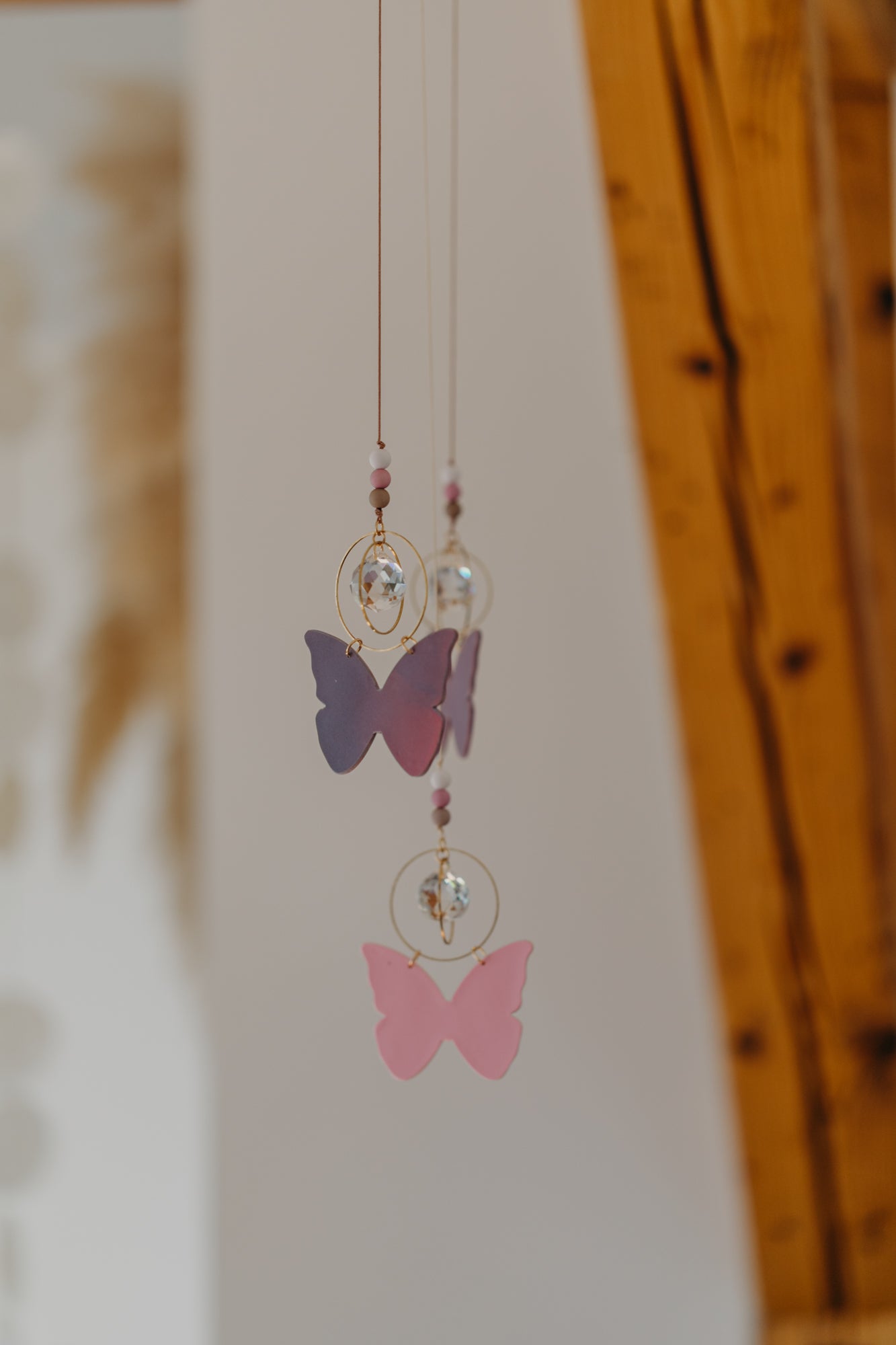 Sonnenfänger rosa-lila Schmetterling