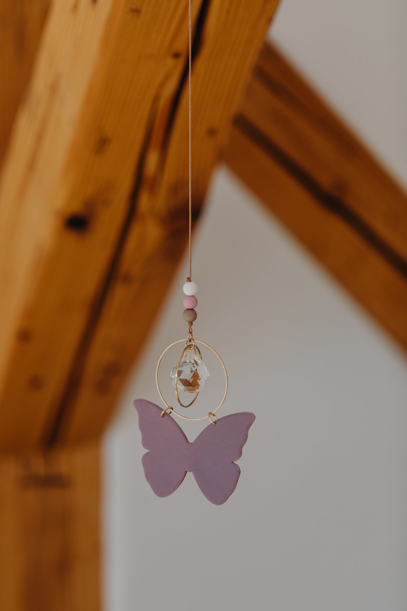 Sonnenfänger rosa-lila Schmetterling