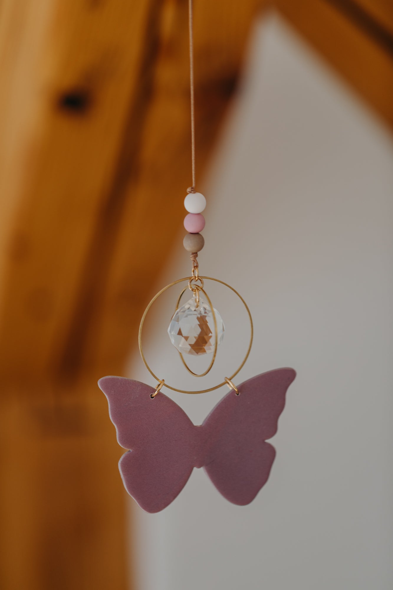 Sonnenfänger rosa-lila Schmetterling