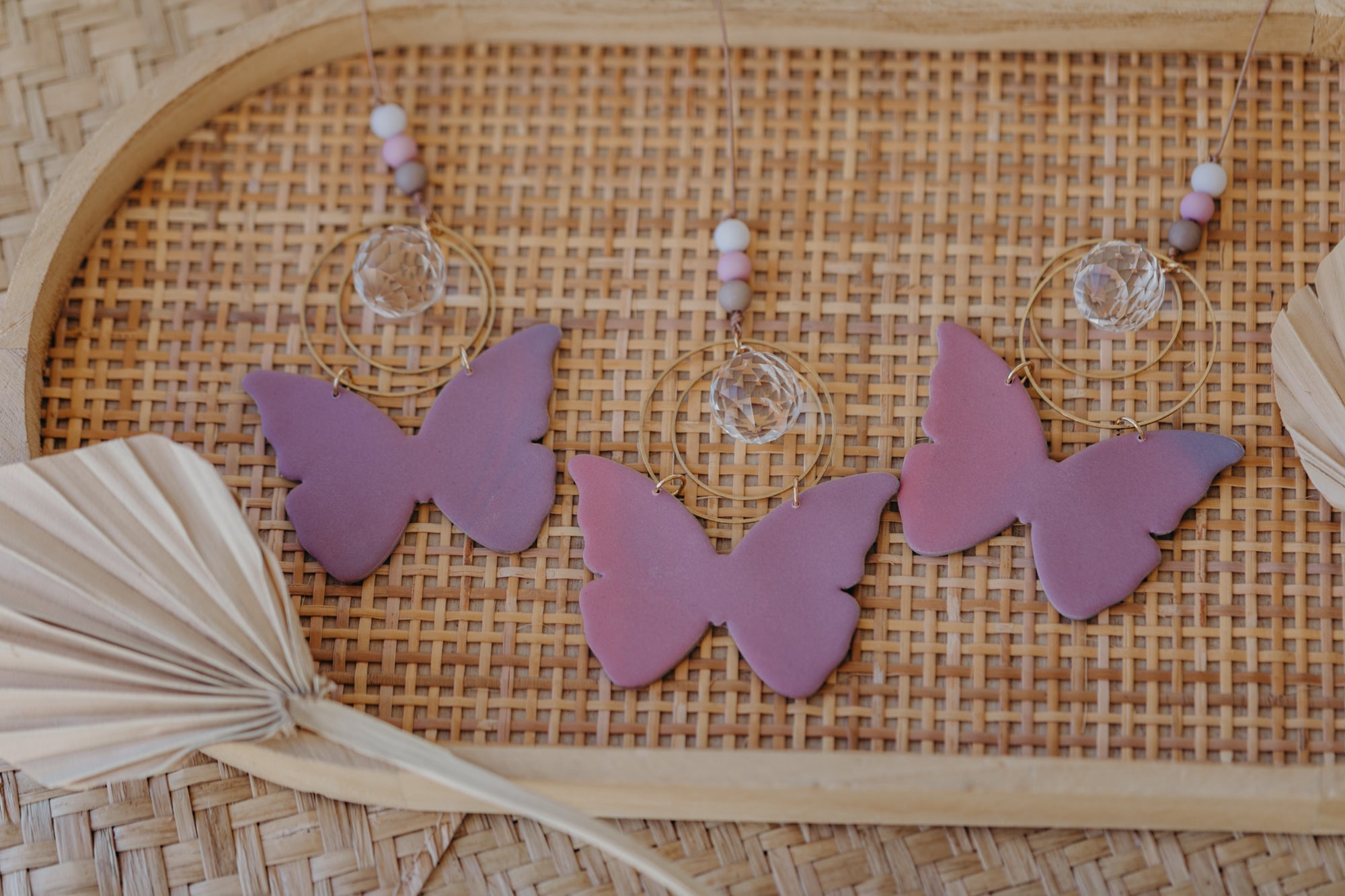 Sonnenfänger rosa-lila Schmetterling