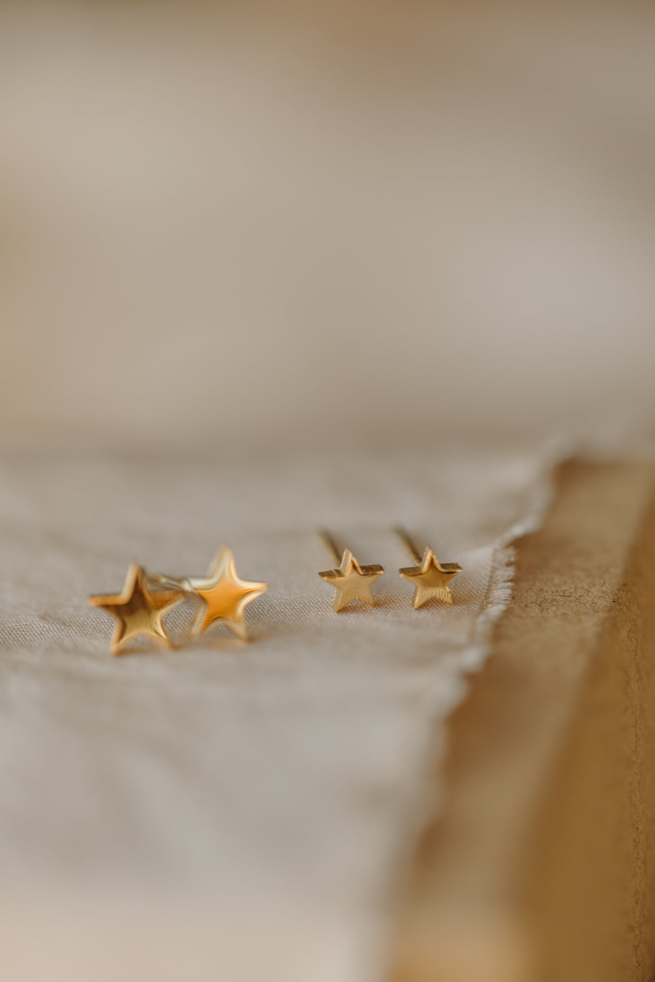 Ohrstecker Stern, verschiedene Größen