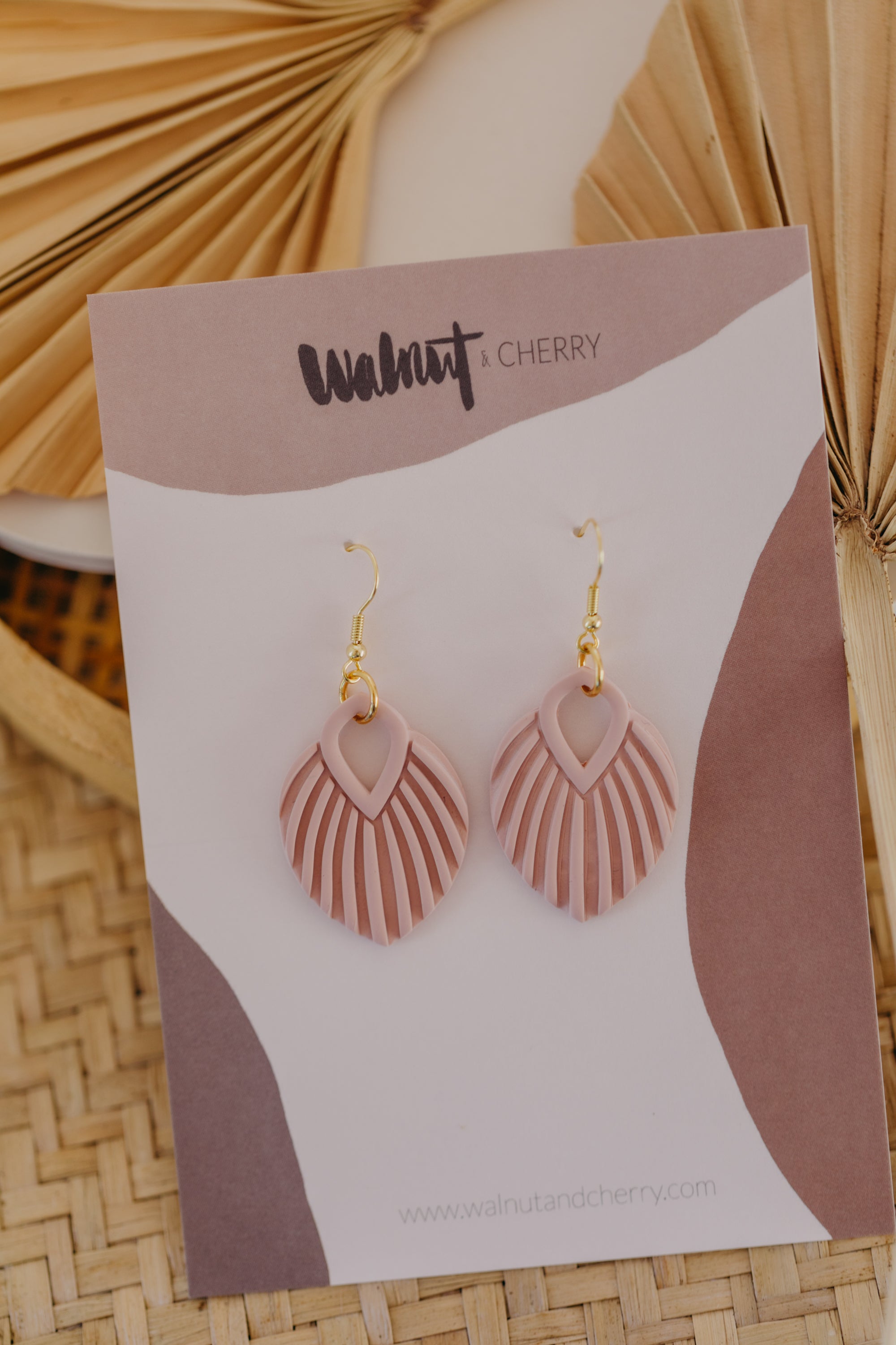 Polymer Clay Earring in Eucalyptus Green