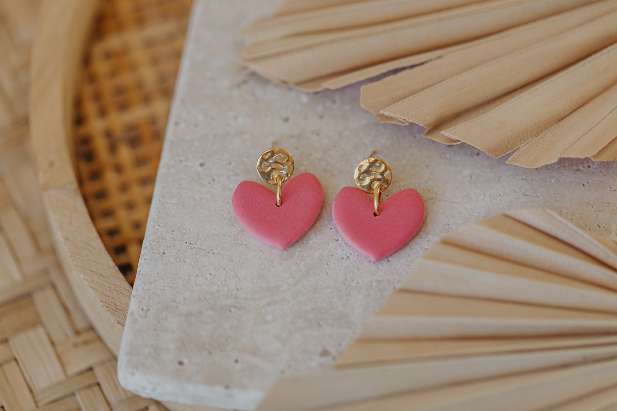 VALENTINA - pinke Herz Ohrringe