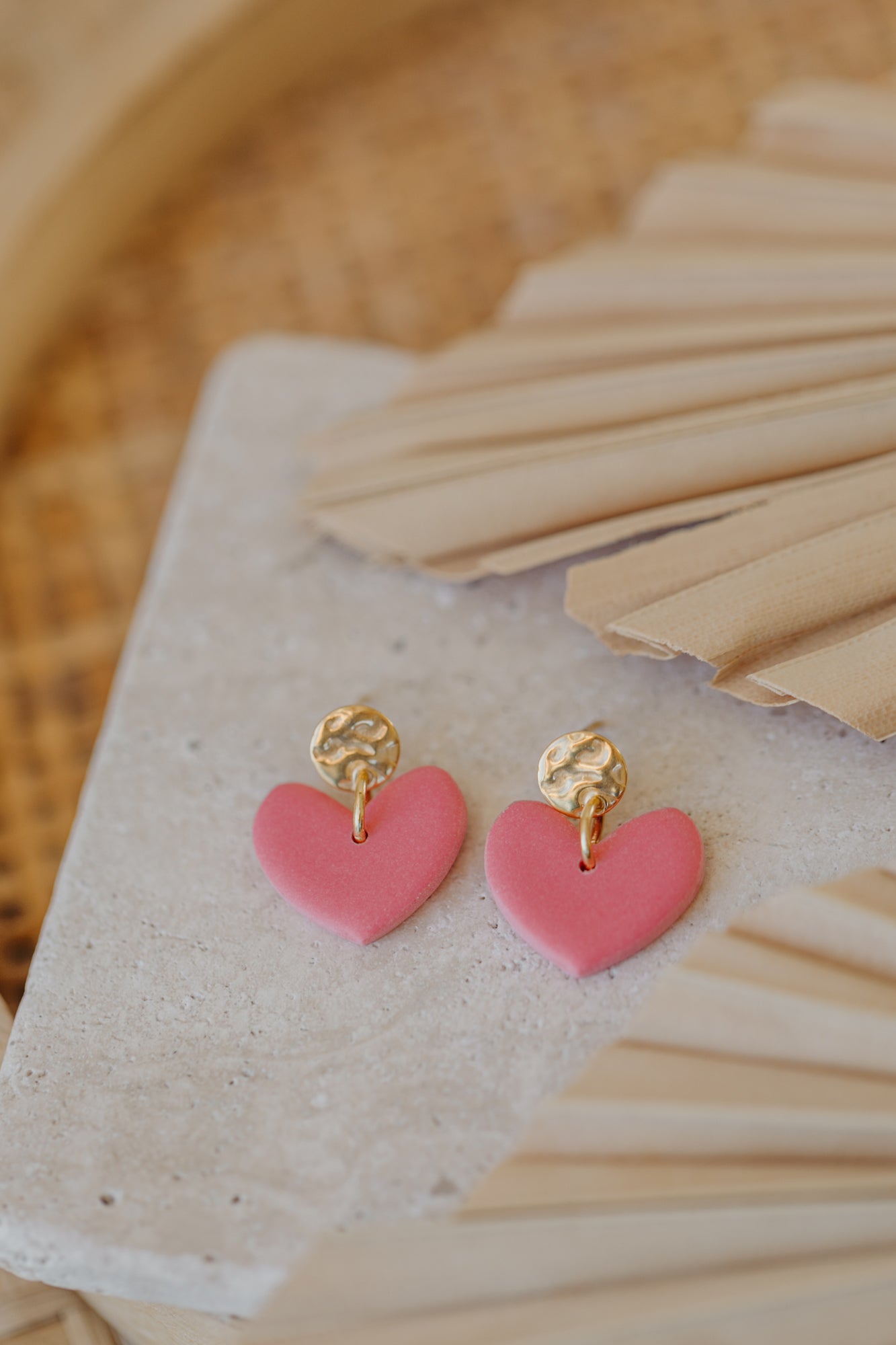 VALENTINA - pinke Herz Ohrringe