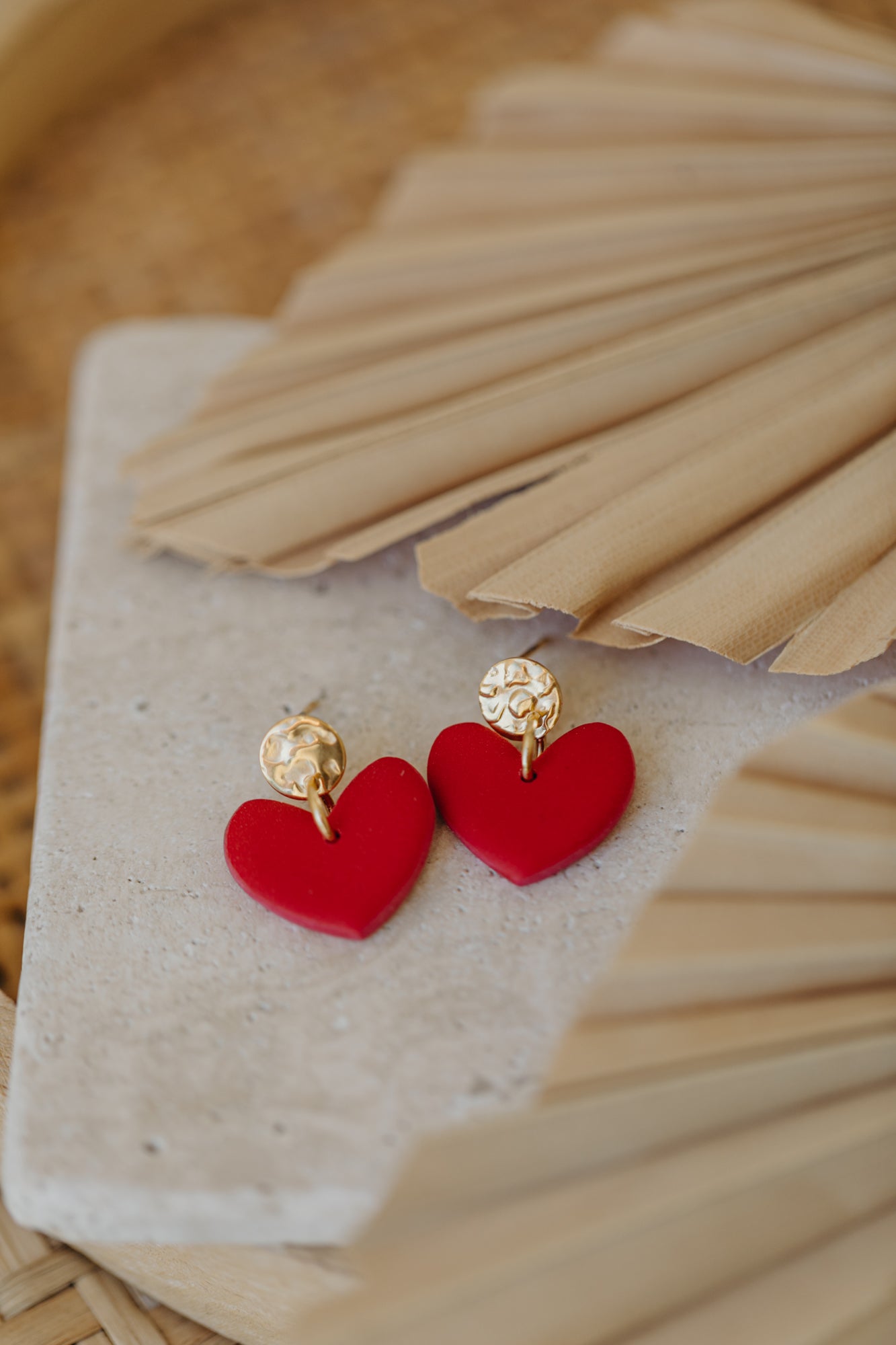VALENTINA - rote Herz Ohrringe