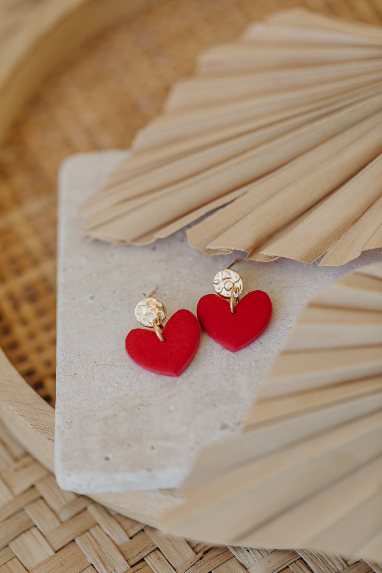 VALENTINA - rote Herz Ohrringe