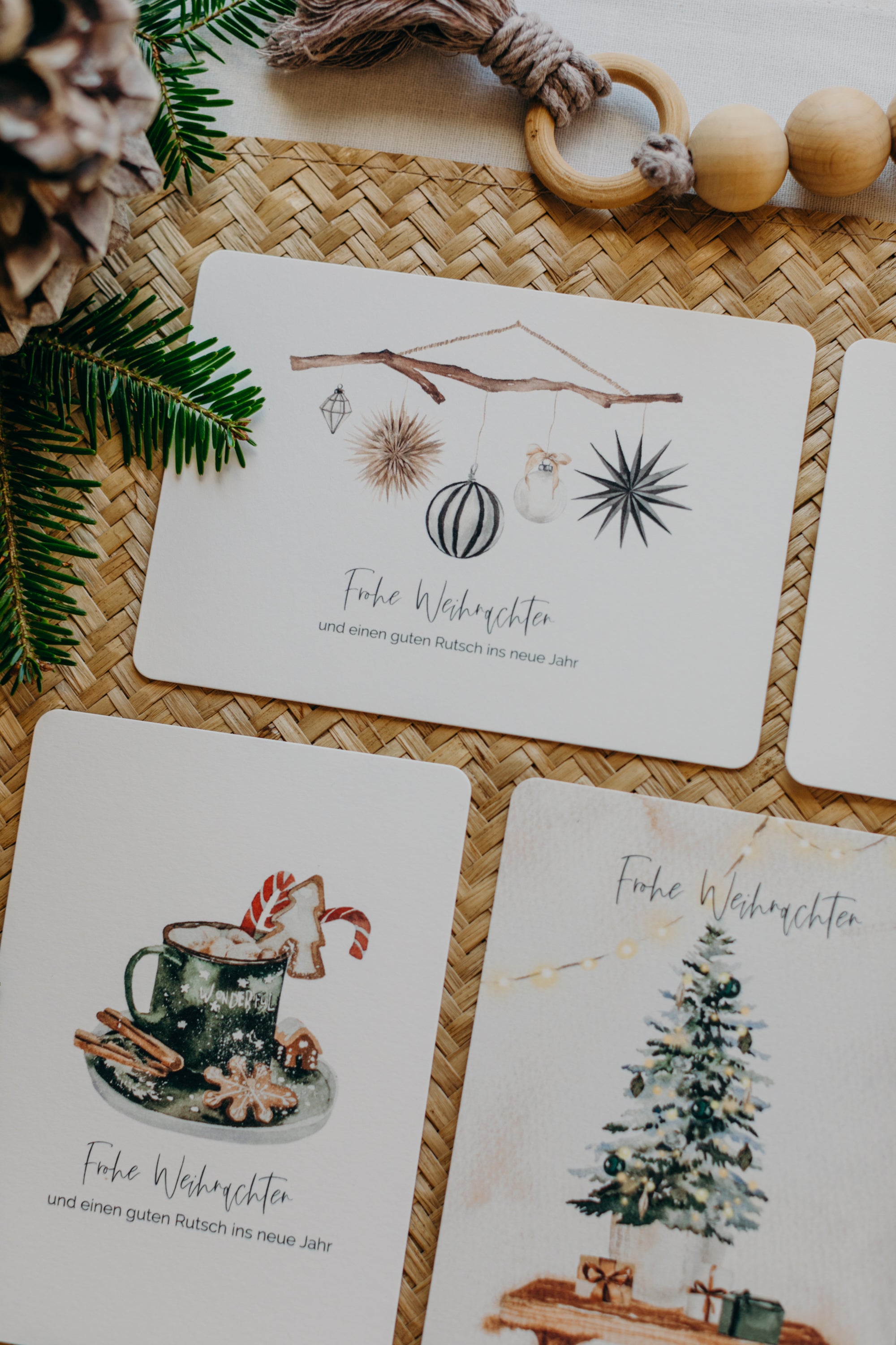 Postkarten Set 10: Weihnachtspostkarten Set (5 Stück)