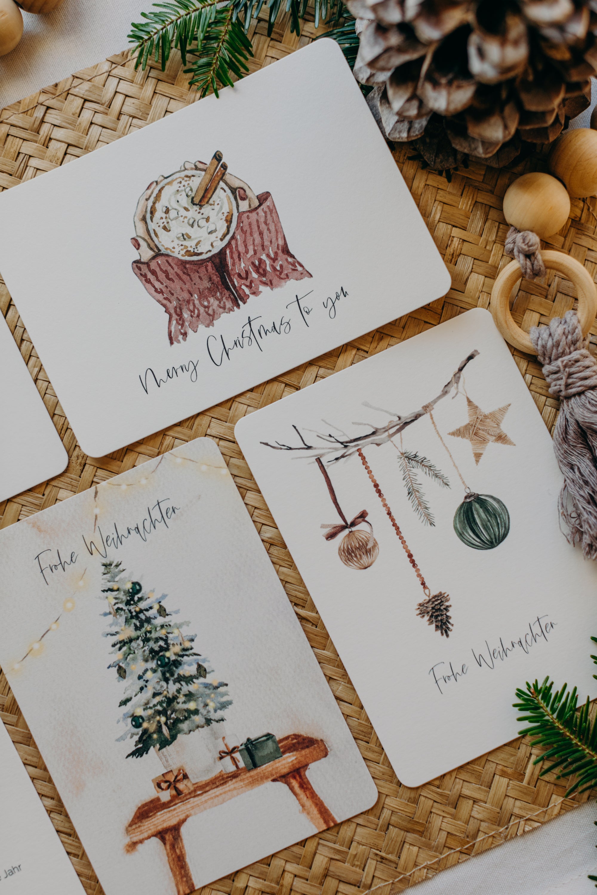 Postkarten Set 10: Weihnachtspostkarten Set (5 Stück)