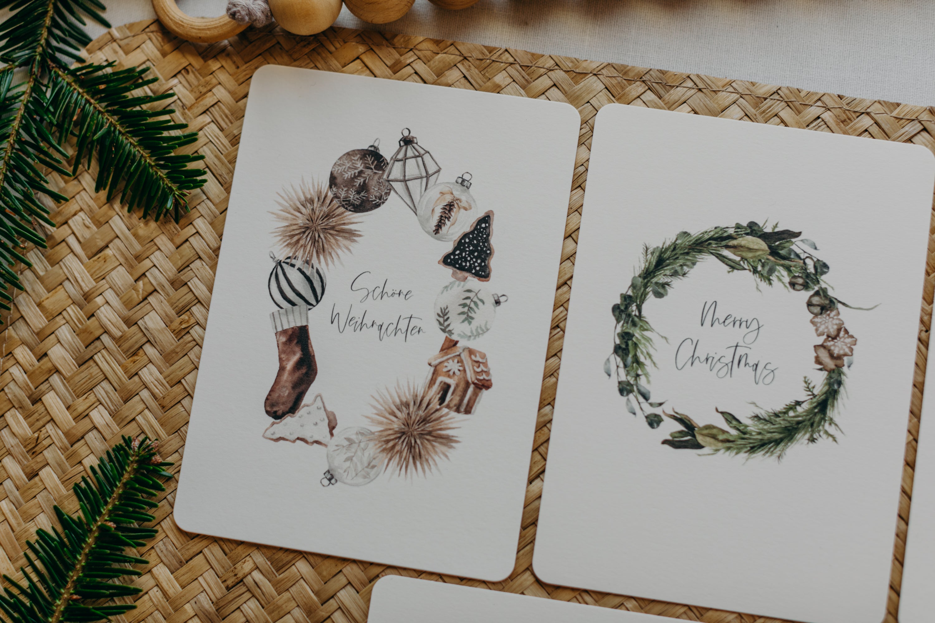 Postkarten Set 2: Weihnachtspostkarten Set (5 Stück)